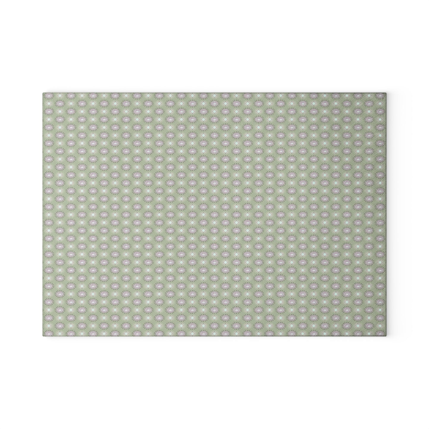 Olive Star-crossed Bodies Glass Cutting Board, 8" x 11"