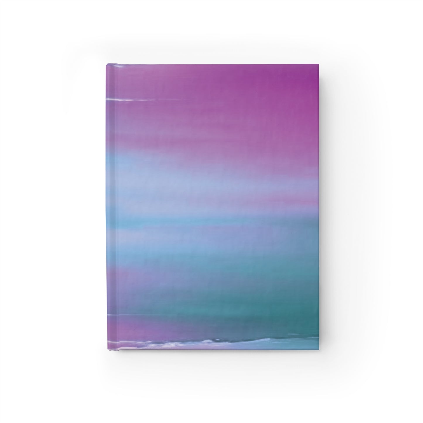 Dark Blue Green Sea Purple Fog 5" x 7" Journal - 128 Blank pages