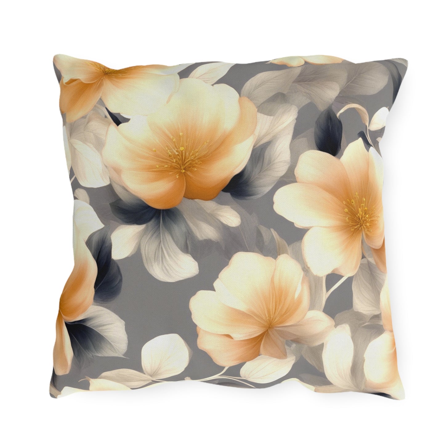 Soft Blossom Floral Bunch 18" x 18" Outdoor Pillow