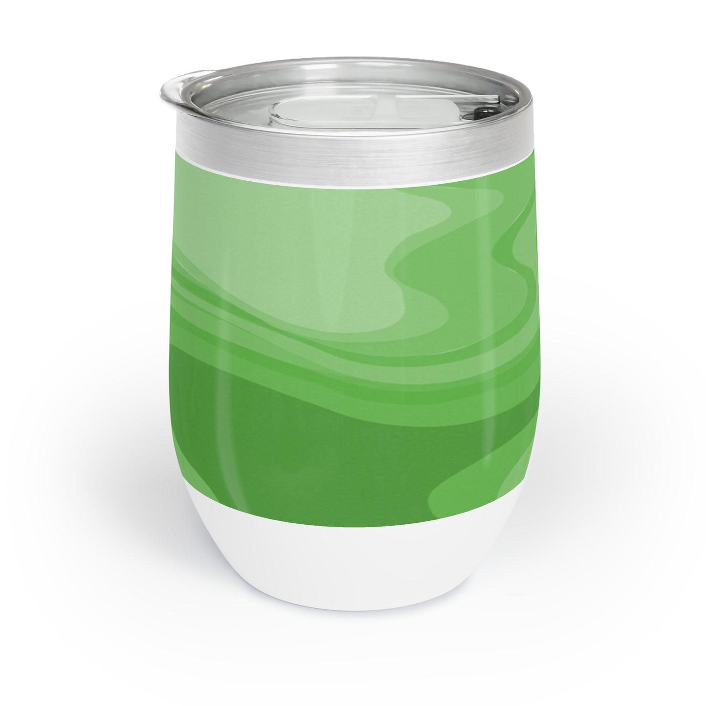 Greenie Meanie Wavey 12 oz Chill Wine Tumbler