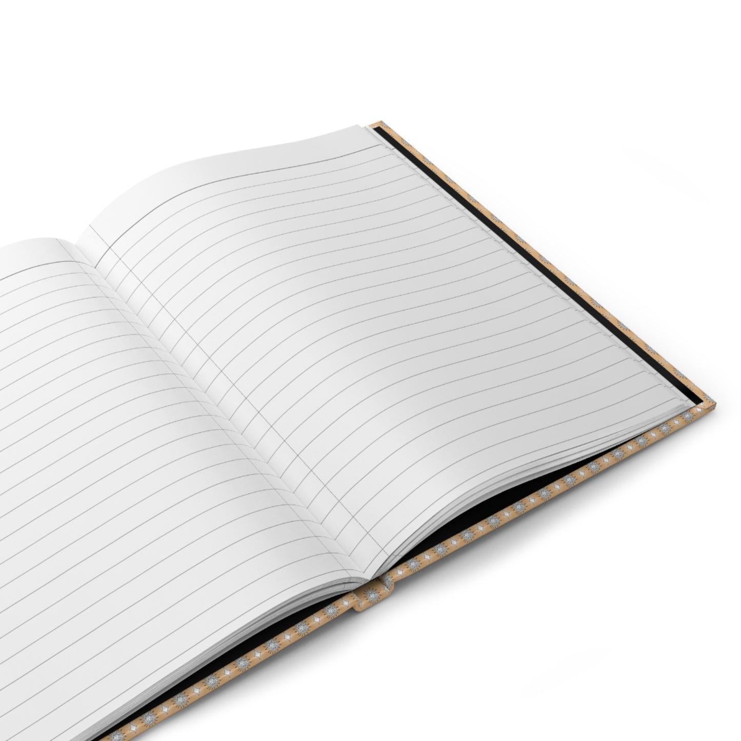 Tan Sunset Star-crossed Bodies Hardcover Journal Matte with 150 lined pages, 5.75" x 8"
