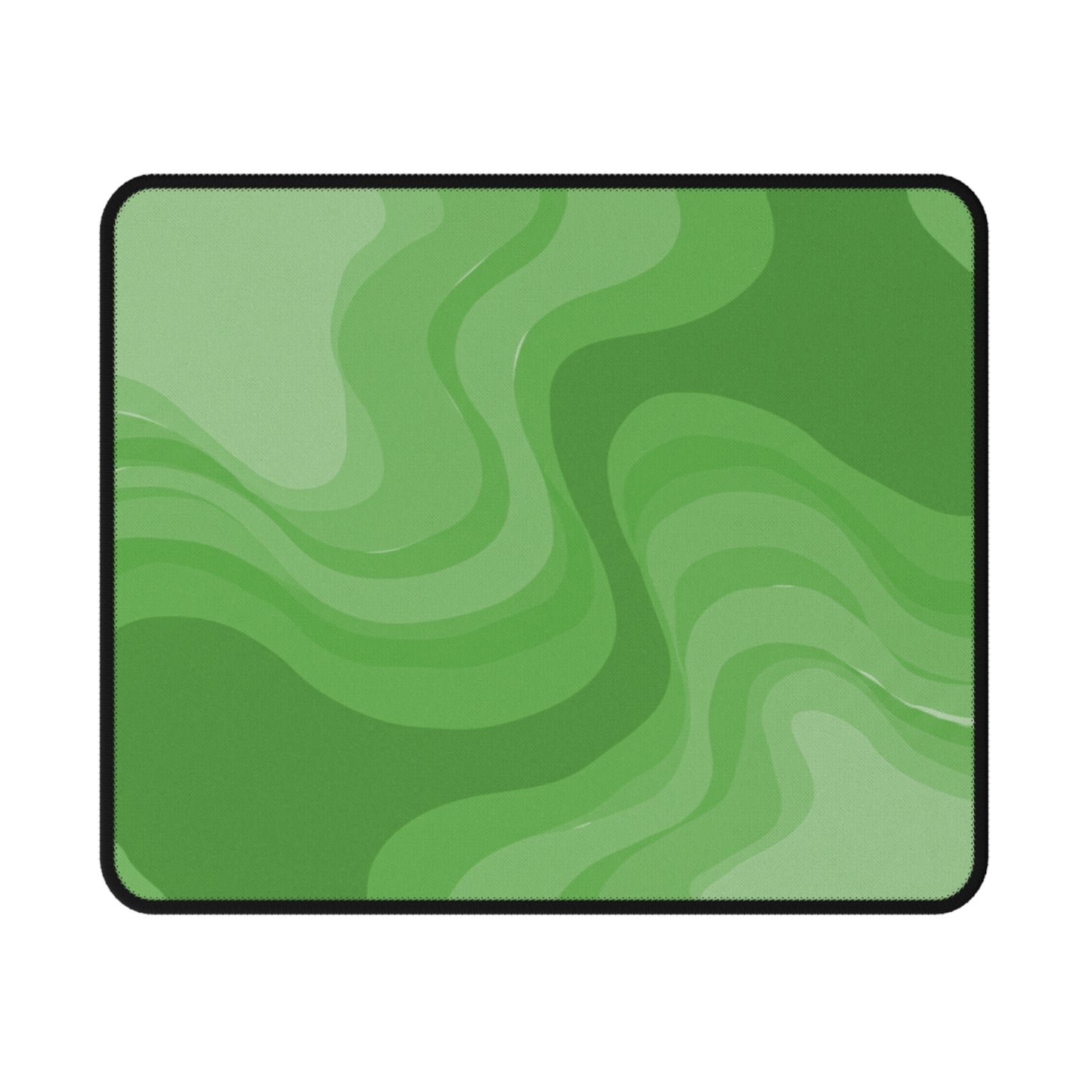 Greenie Meanie Wavey Non-Slip Gaming Mouse Pad, 9.5" X 8" Rectangle