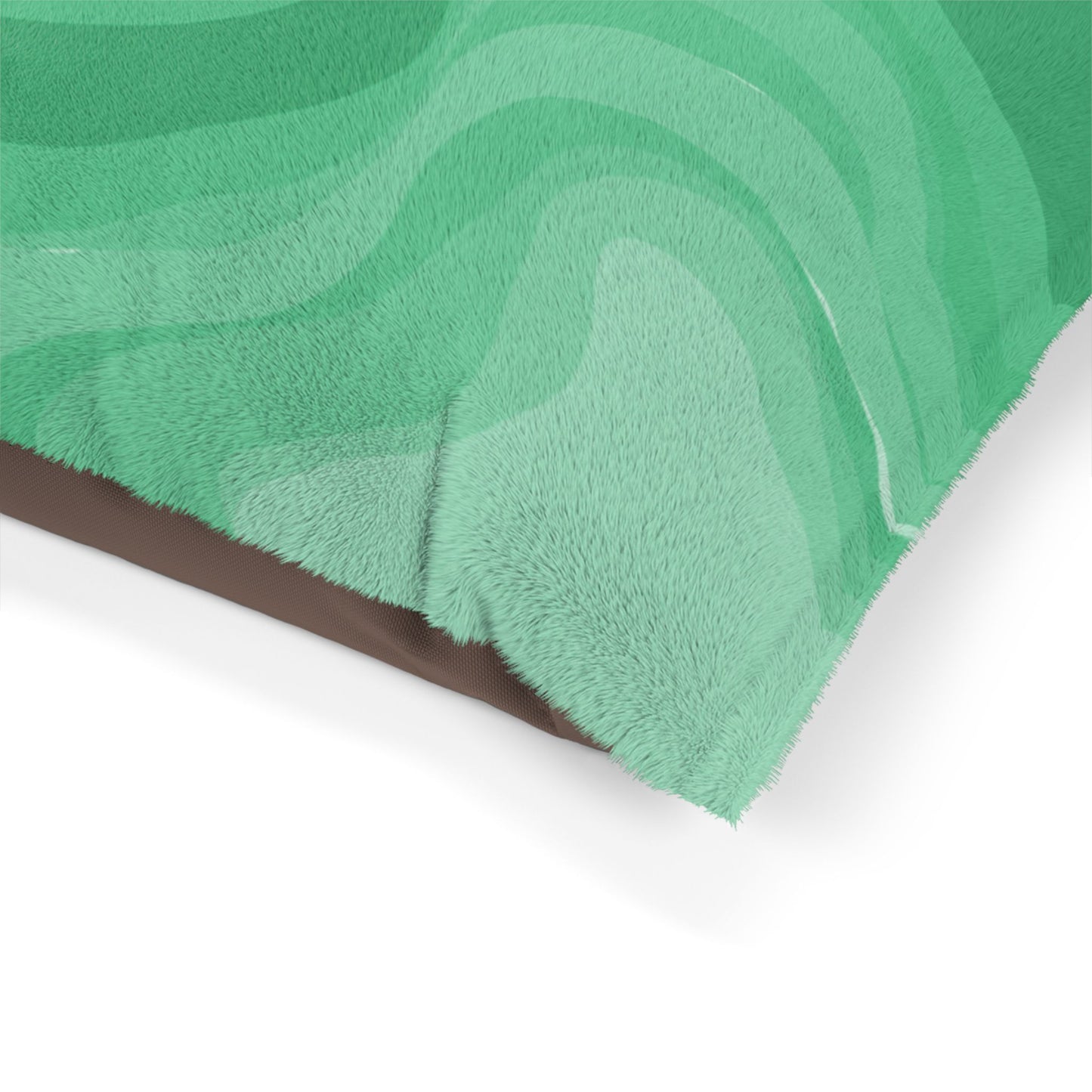 Mint Green Wavey 40" × 30" Pet Bed