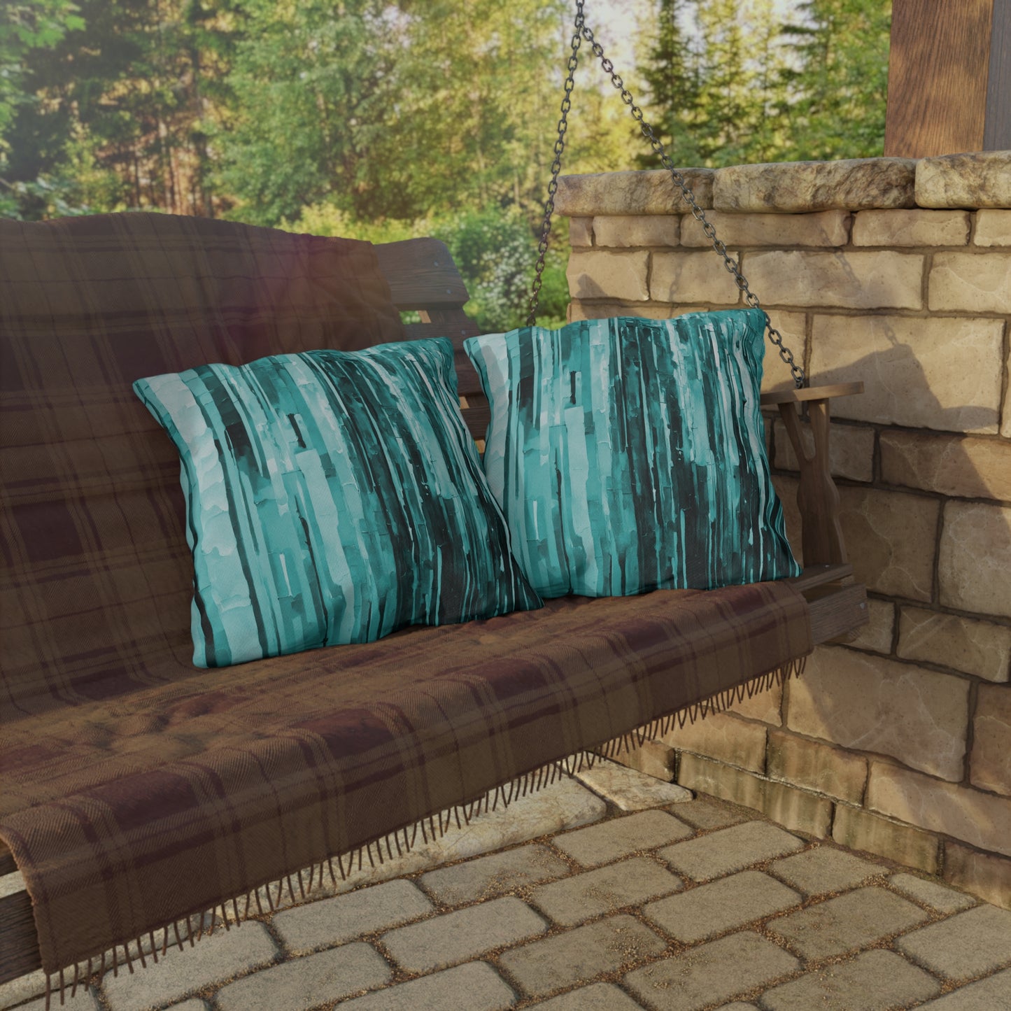 Striped Tif 20" x 20" Outdoor Pillow