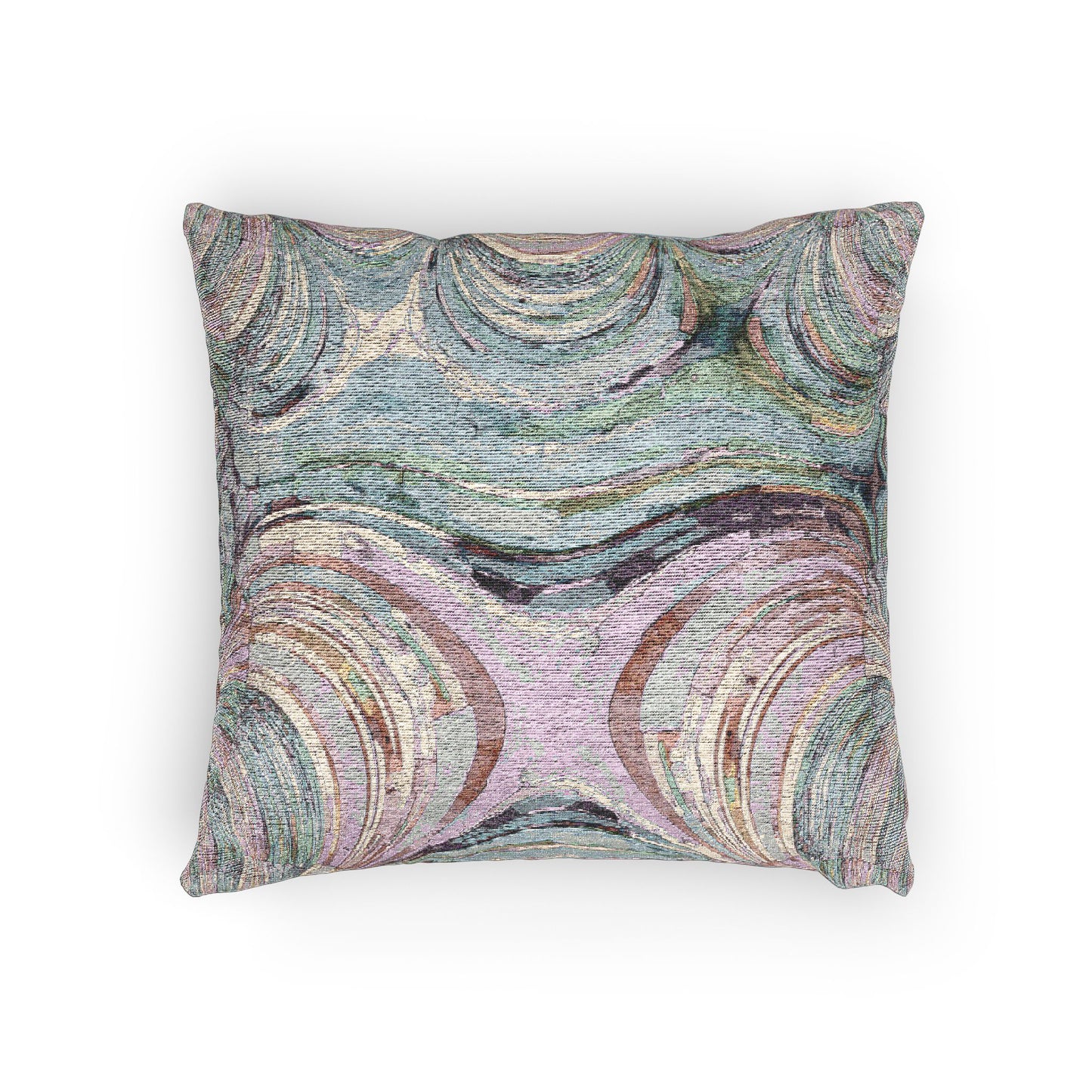 Uzi Spiral Pastels Woven Pillow, 17" x 18"