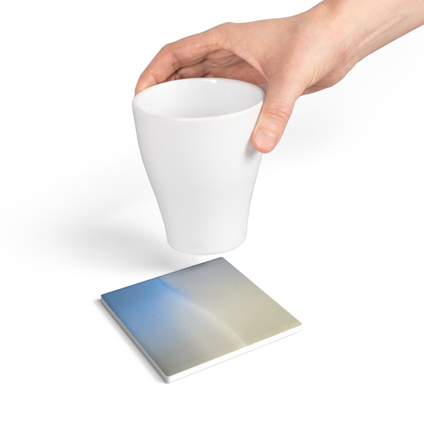 Cobalt Fade 4" x 4" Square Ceramic Coaster