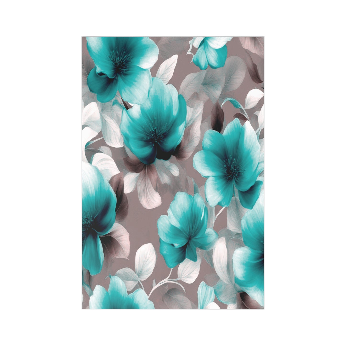 Tif Green Gray Floral Bunch Postcards (7 pcs)