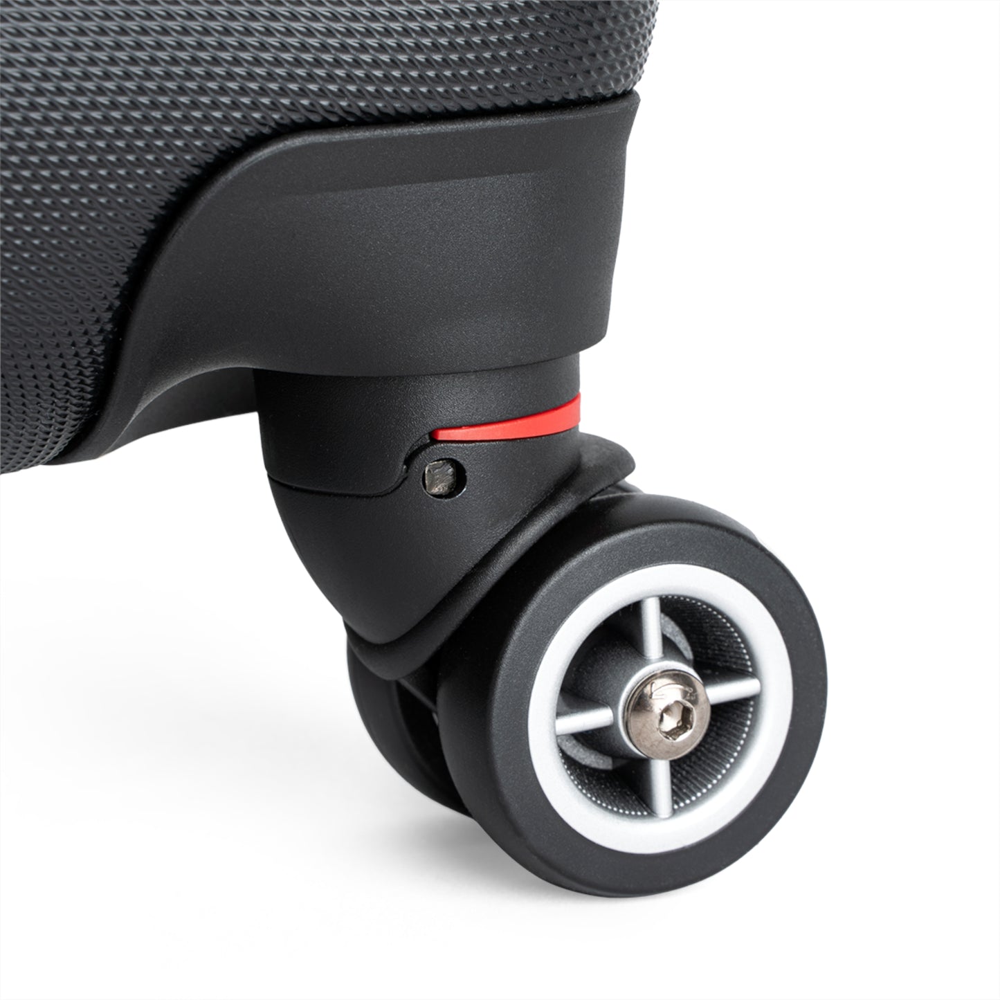 Uzi Spiral Beta Small Suitcase with built in lock, 4 double-wheels, telescopic handle, and ABS back hard-shell