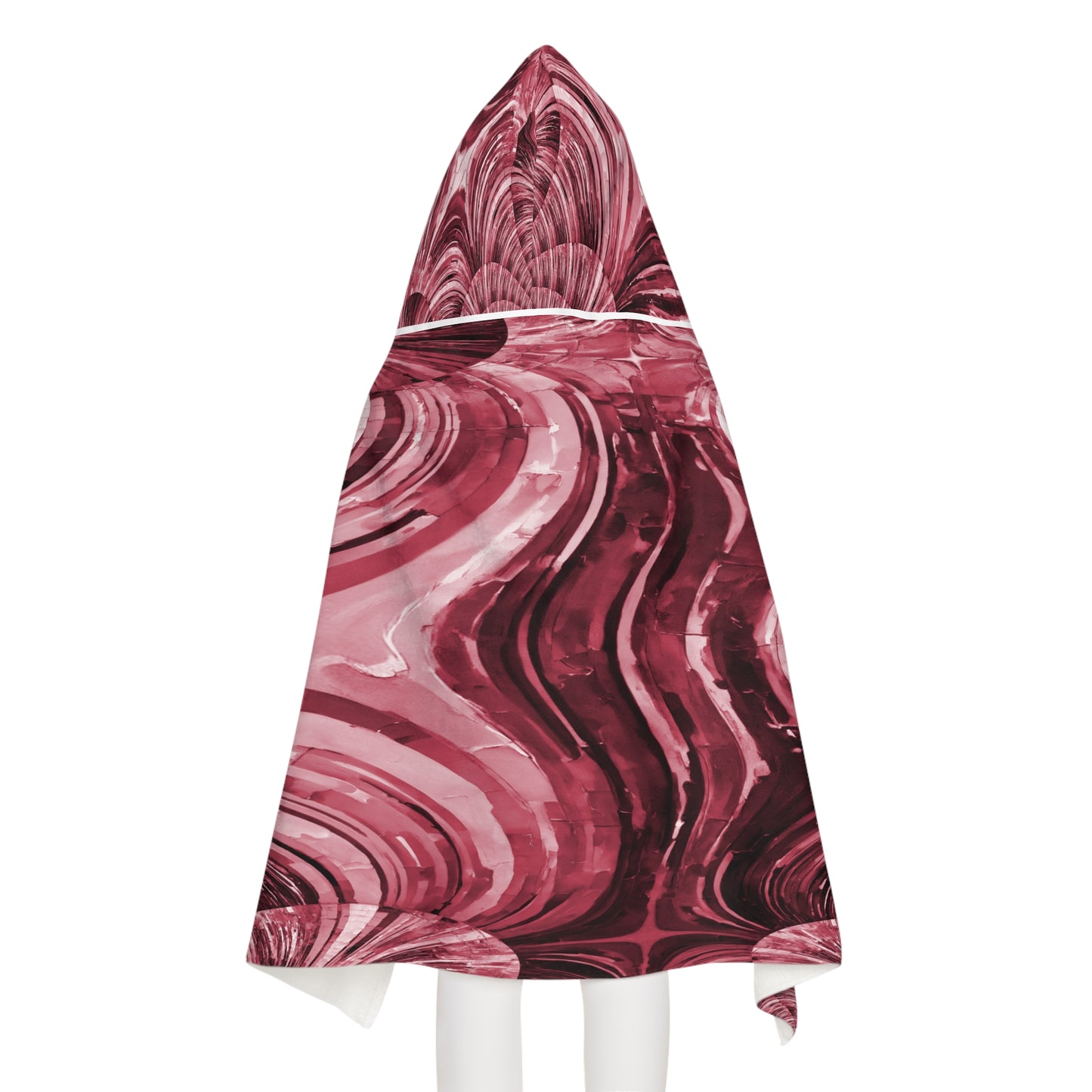 Uzi Spiral Ruby Youth Hooded Towel, 24" x 48"