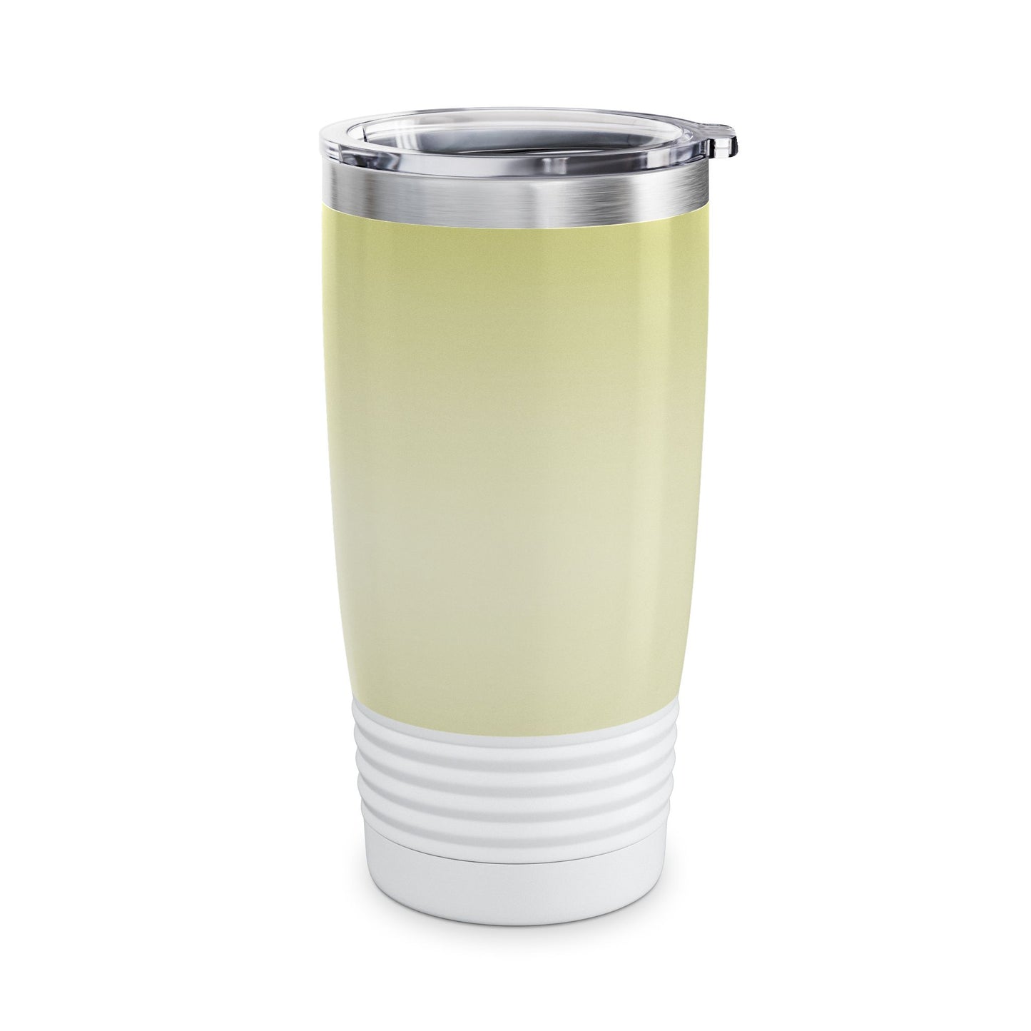 Lemon Fade Ringneck Tumbler, 20oz in white, steel and black