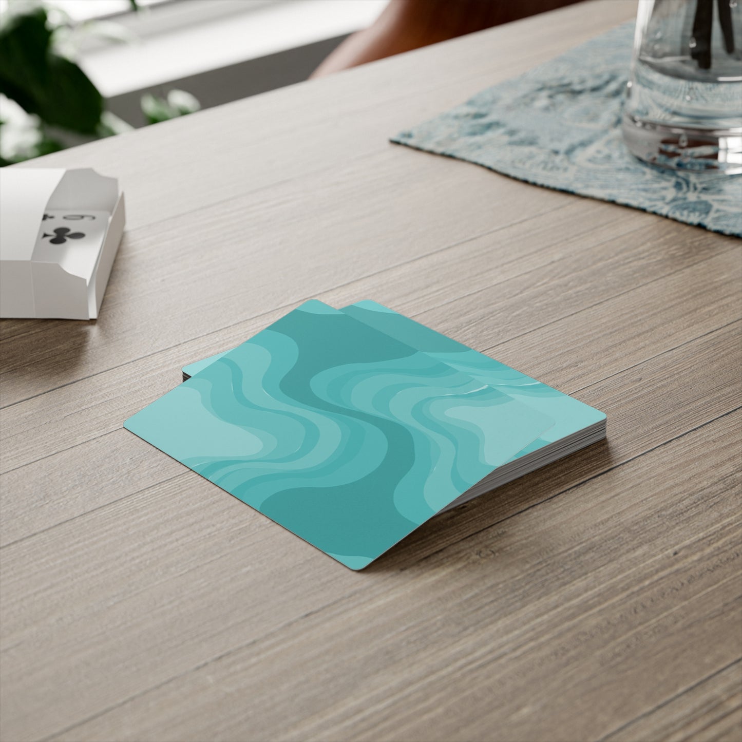Tif Green Wavey Poker Cards