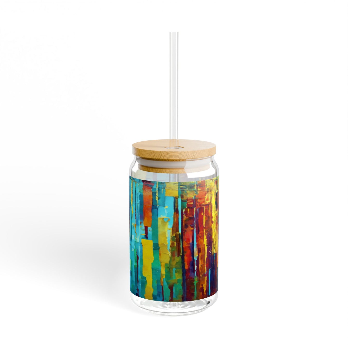 Striped Alpha Sipper Glass, 16oz