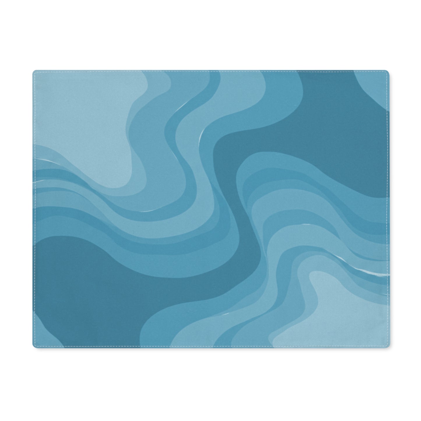 Sky Blue Wavey Placemat, 1 pc