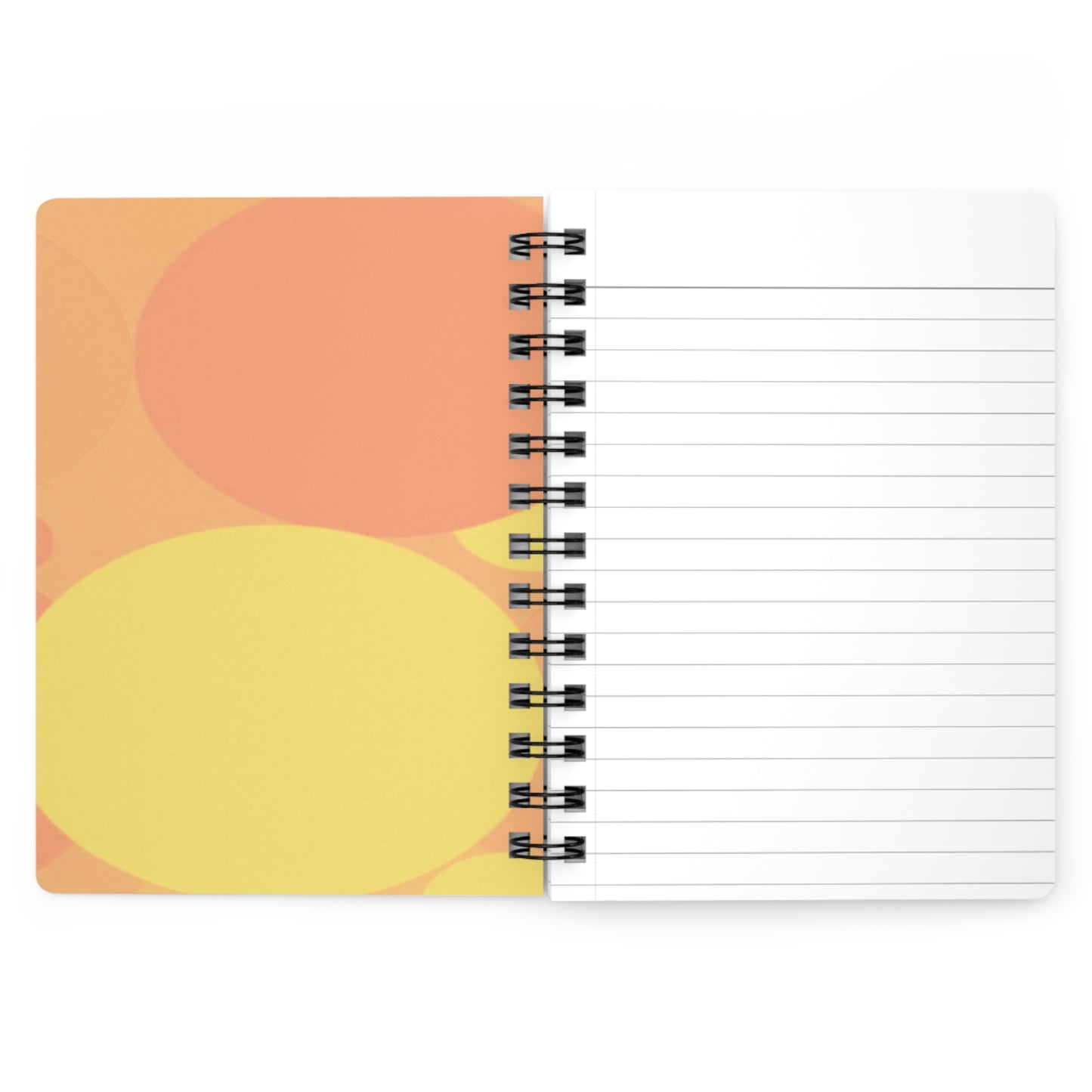 Pastel Bright Oranges Patches Spiral Bound Journal, 5" x 7" 150 pages
