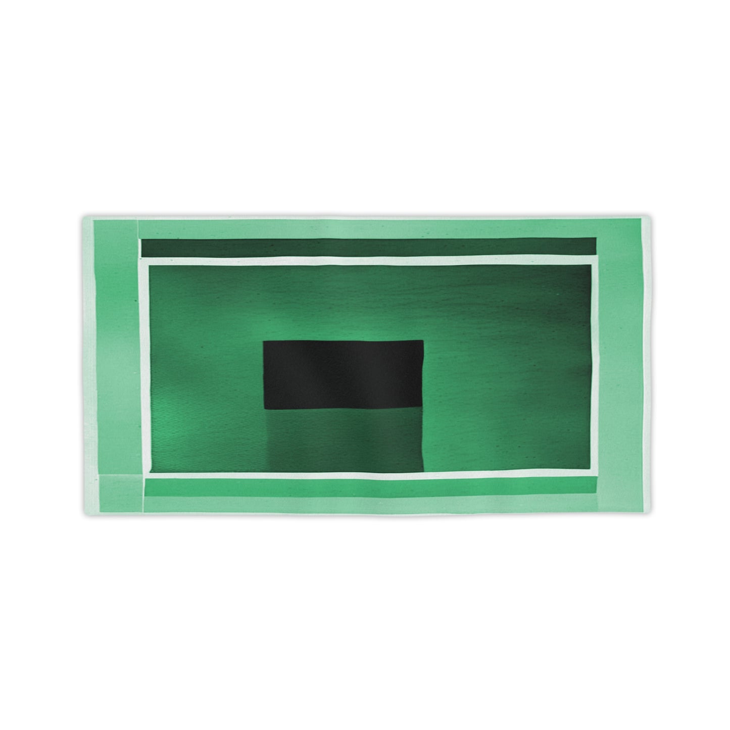 Mint Green Shadow Beach Towel, 24" x 44"
