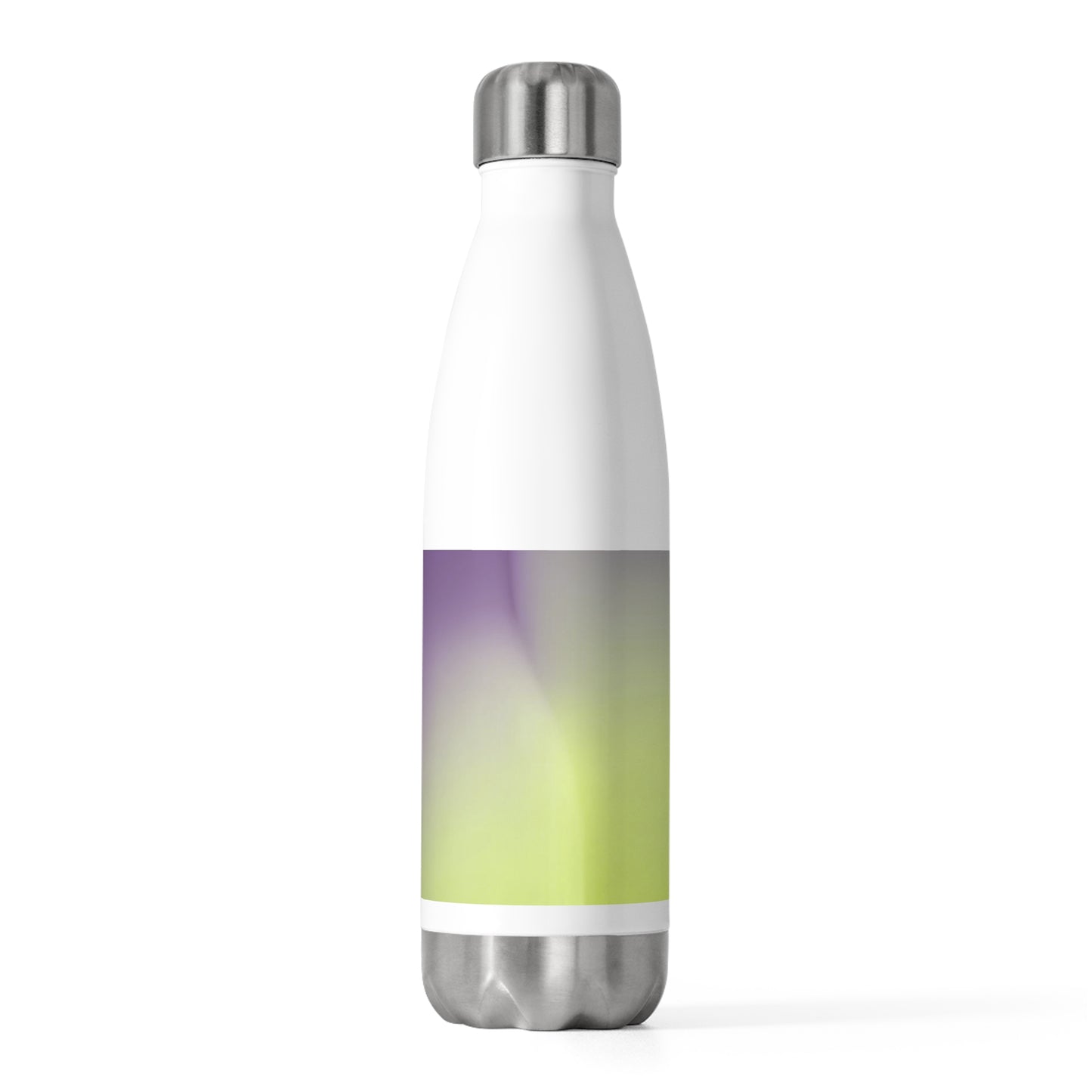 Purple Golden Fade 20oz Insulated White Water Bottle