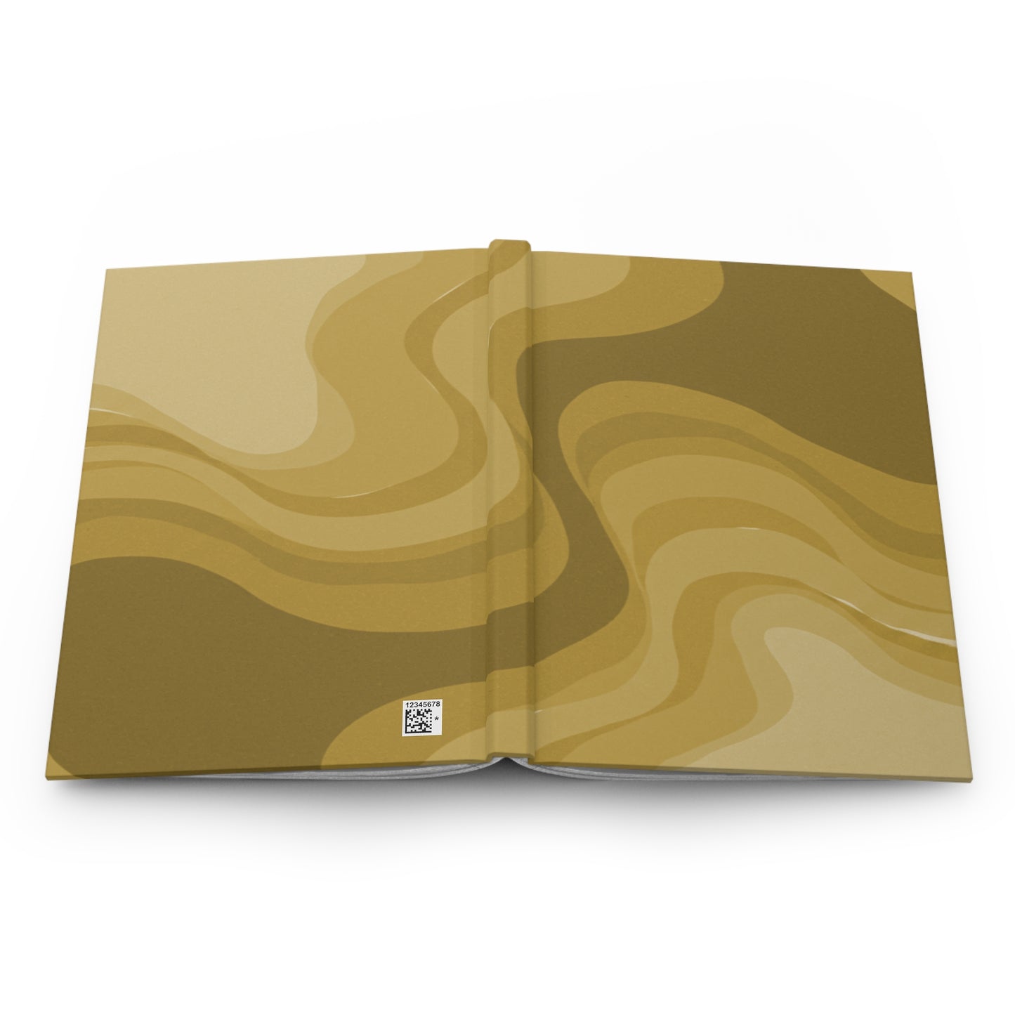 Brown Wavey 5.75" x 8" Hardcover Journal Matte with 150 lined pages