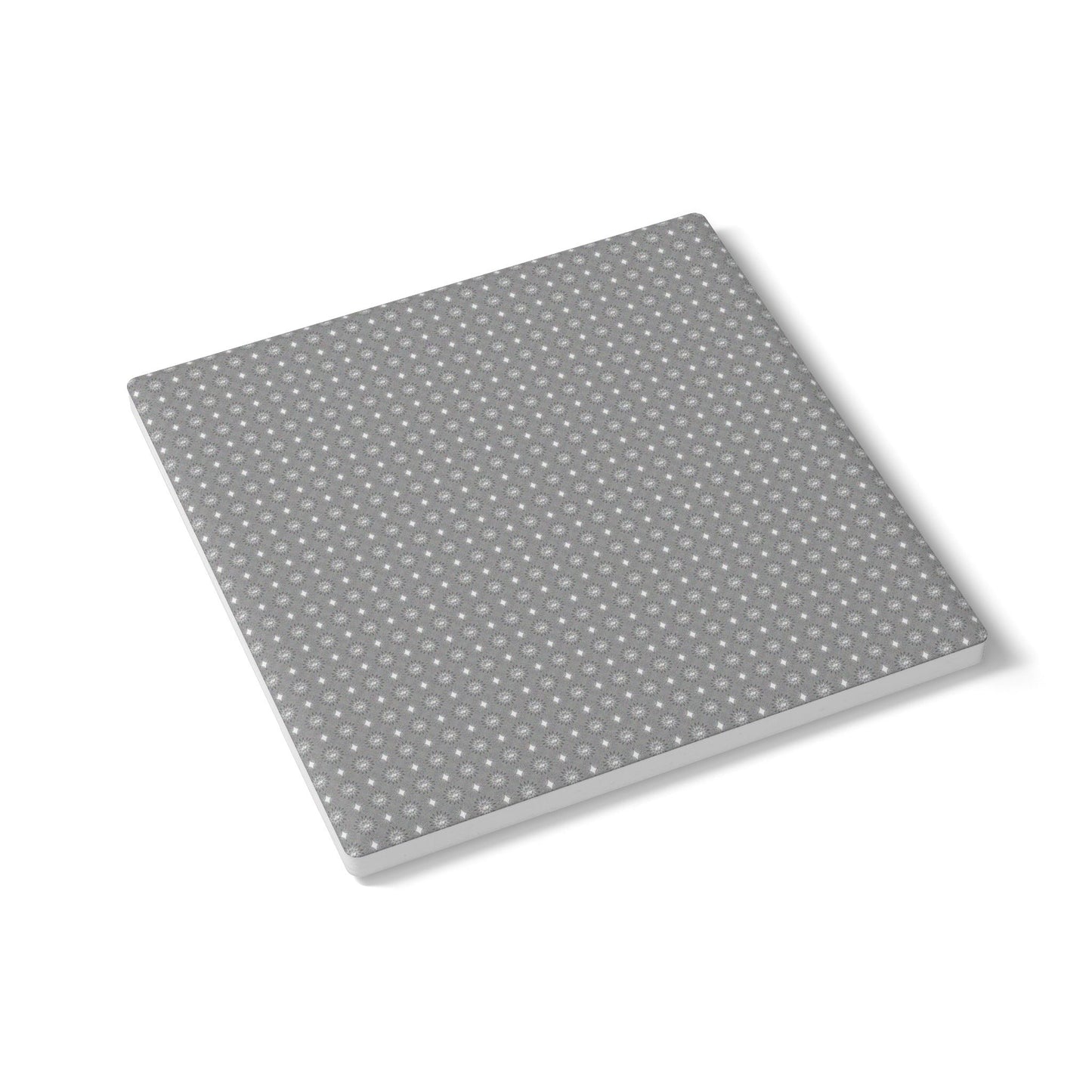 Desaturated Star-crossed Bodies Square Ceramic Coaster, 4" x 4"