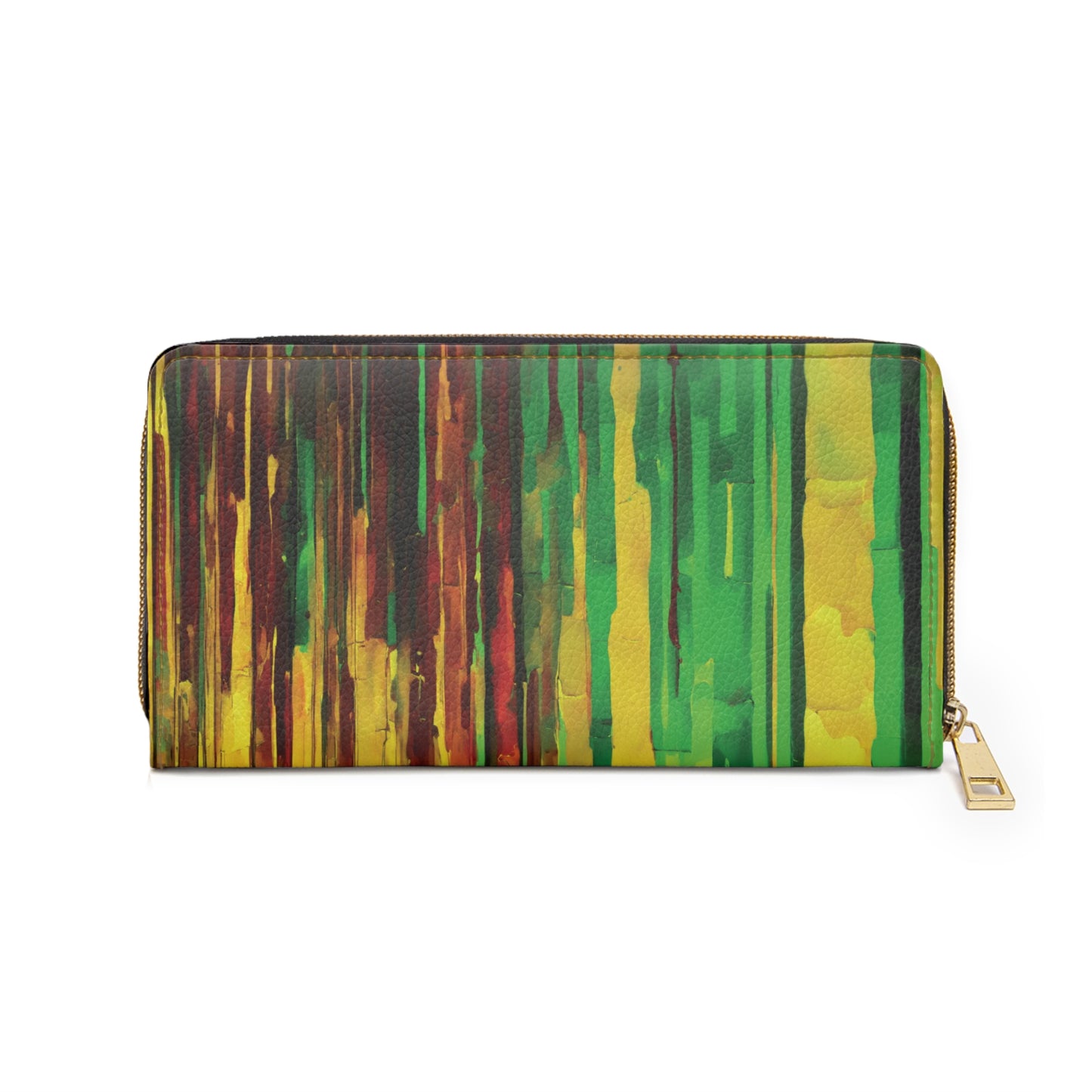 Striped Beta Elegant Abstract Zipper Wallet - Stylish & Functional Accessory for Everyday Use