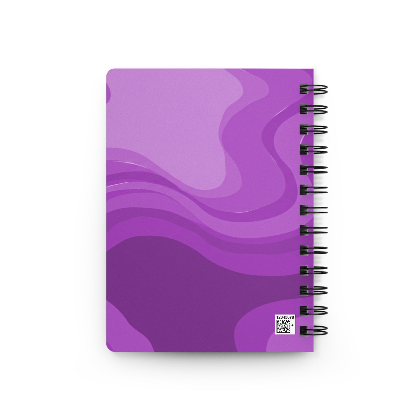 Wavey Purple Wavey Spiral Bound Journal, 5" x 7" 150 pages