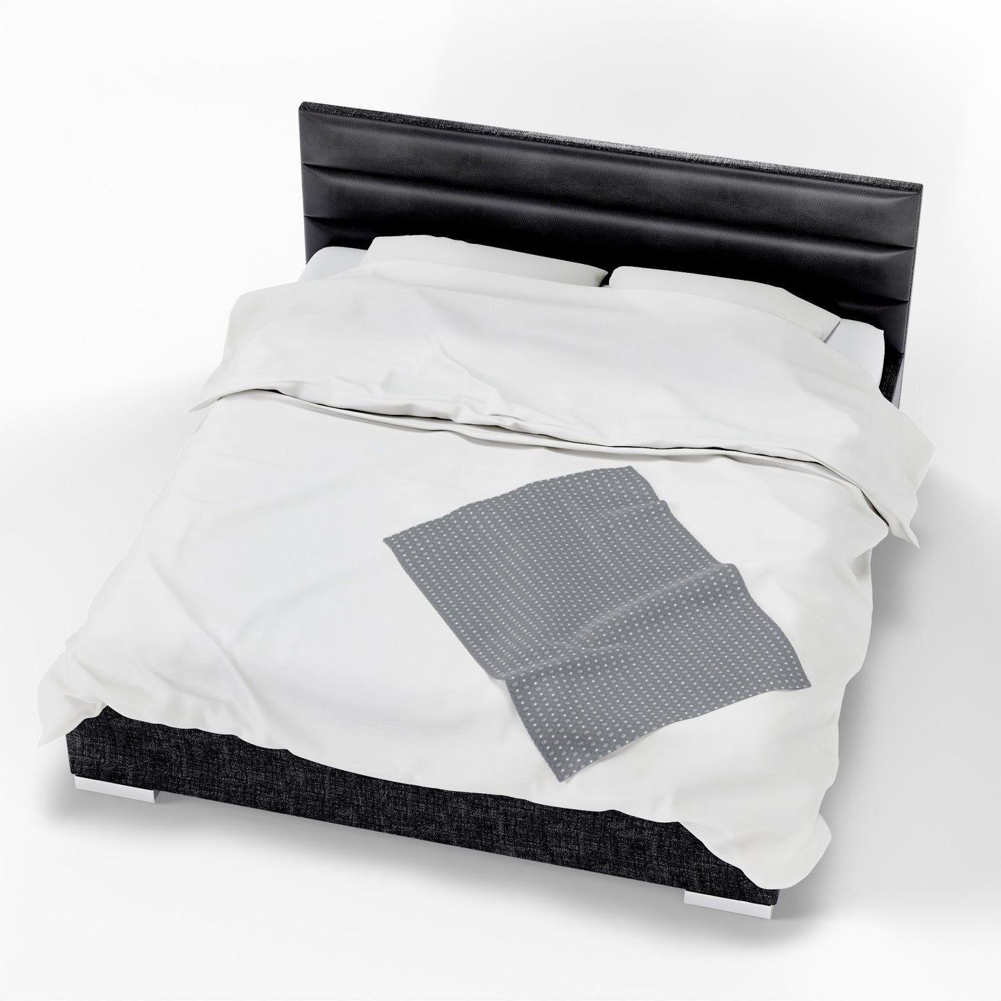 Desaturated Star-crossed Bodies Velveteen Plush Blanket, 30" x 40"