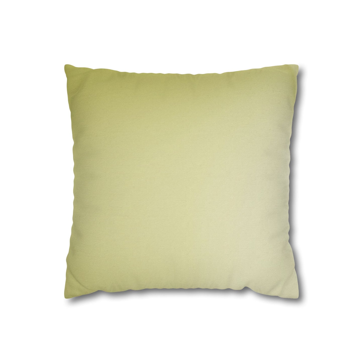 Lemon Fade Spun Polyester Square Pillowcase, 14" x 14"