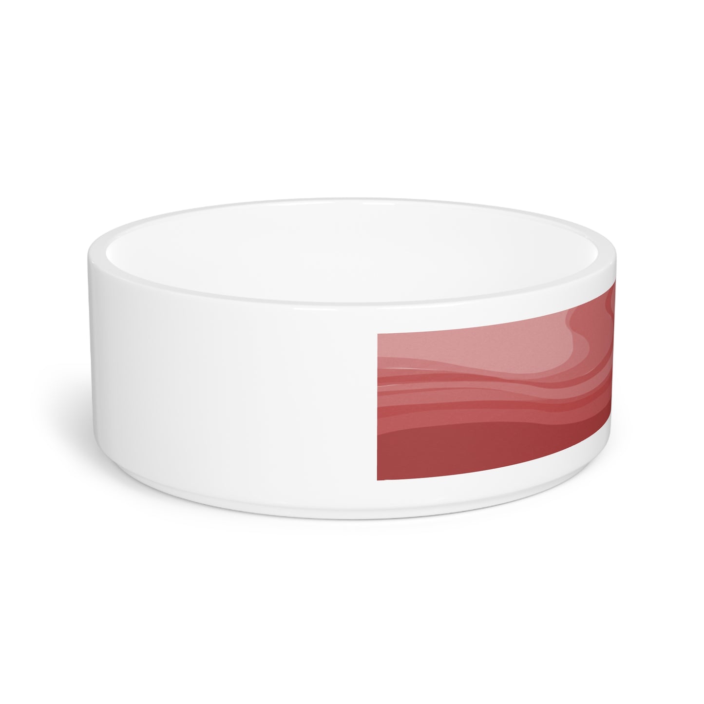 Power Red Wavey 16 oz Pet Bowl