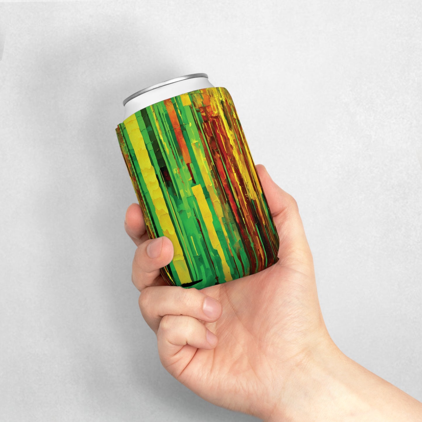 Striped Beta 12 oz Can Cooler Sleeve