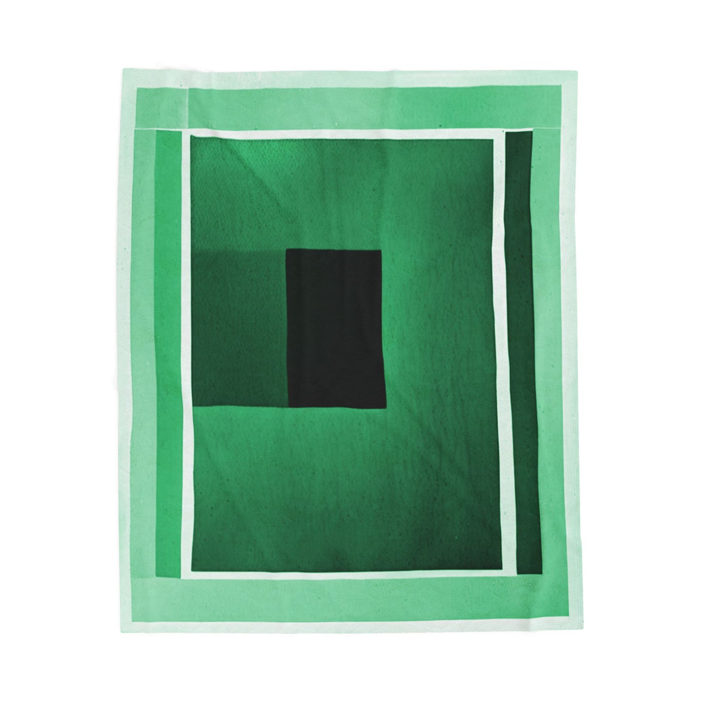 MInt Shadow Velveteen Plush Blanket, 50" x 60"