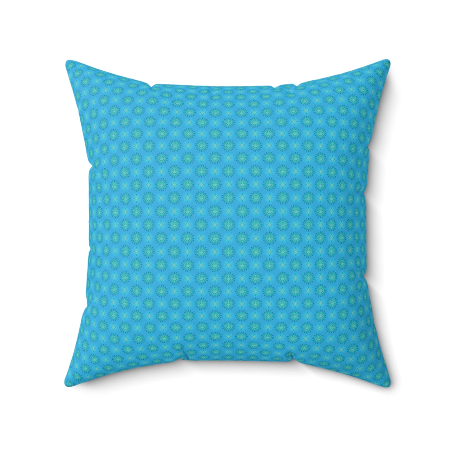 Light Blue Star-crossed Bodies Faux Suede Square Pillow, 20" x 20"