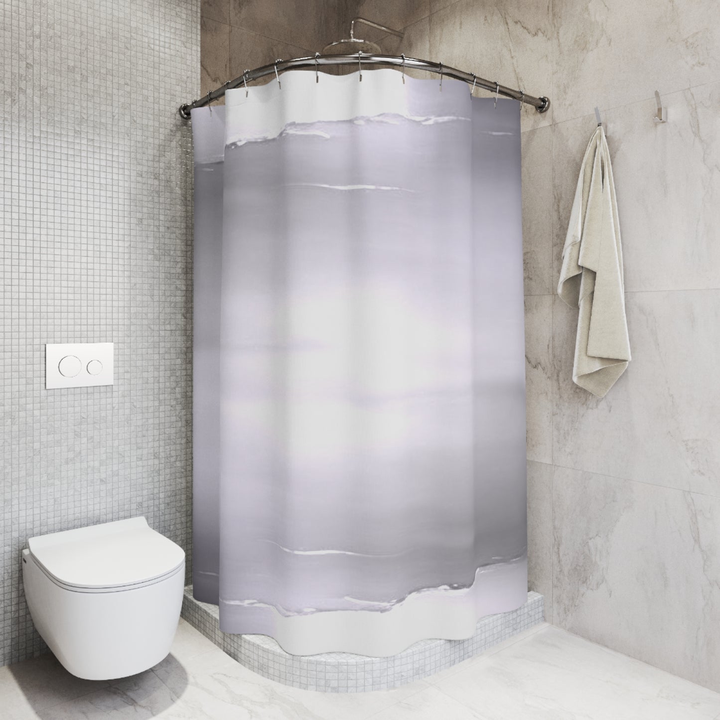 Sephia Sea Dark Fog Shower Curtains, 71" x 74"