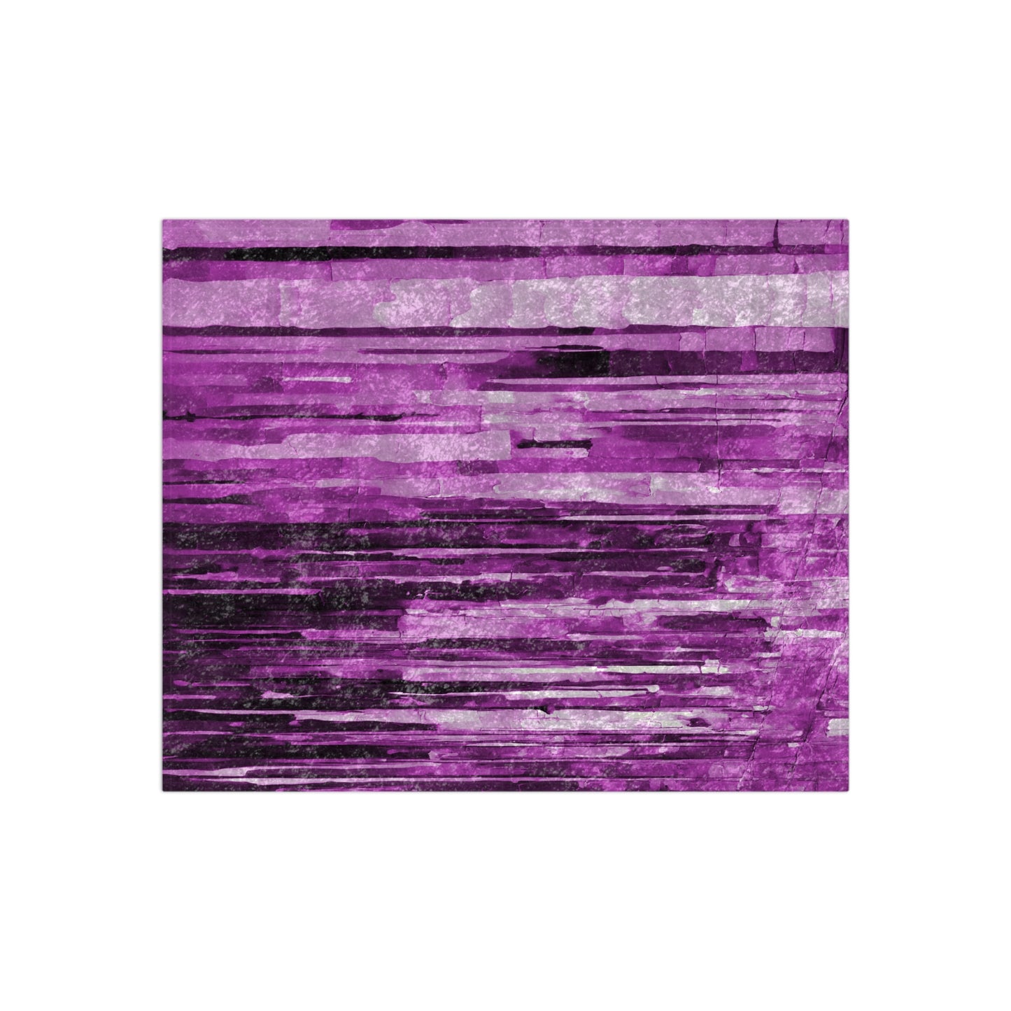 Striped Powder Lavender 50" x 60" Crushed Velvet Blanket