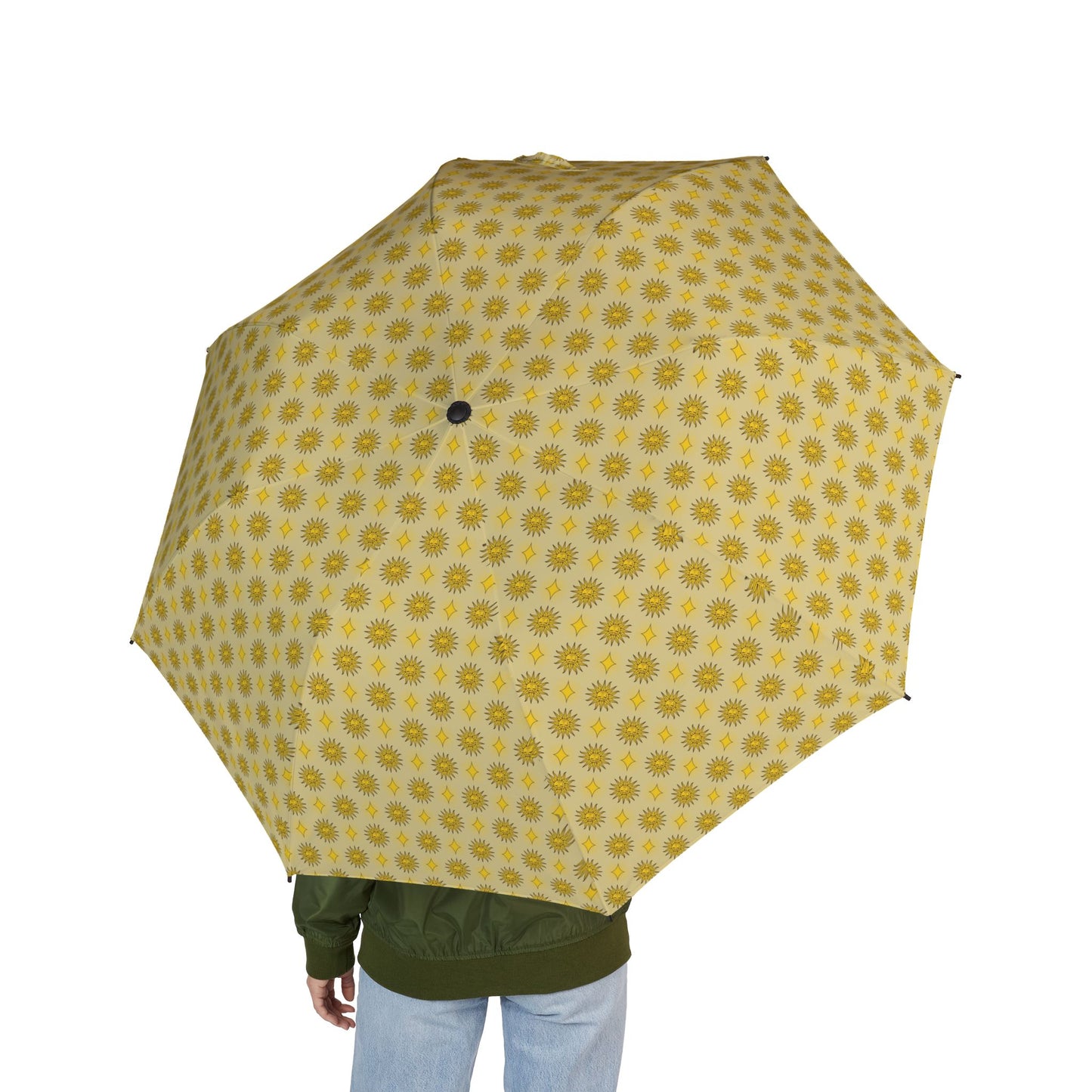 Lemongrass Star-crossed Bodies Foldable Umbrella - Compact & Chic