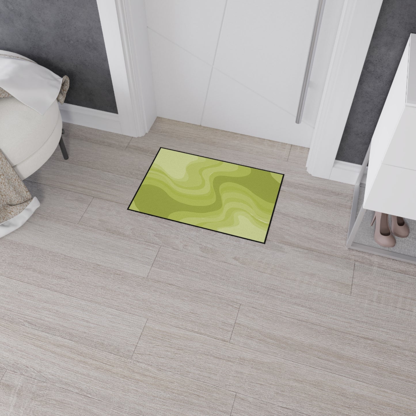 Lemon Wavey 18" x 27" Heavy Duty Floor Mat