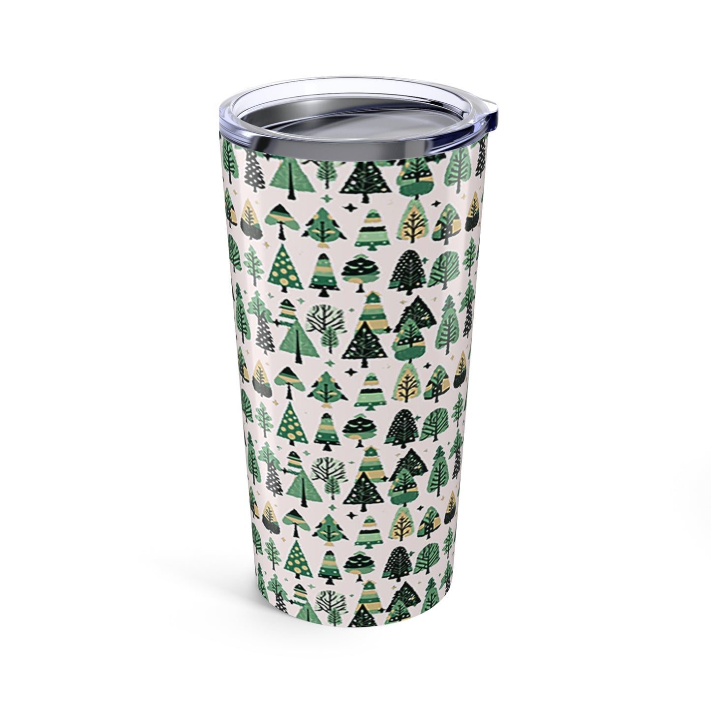 Mini Vintage Green Trees Tumbler 20oz