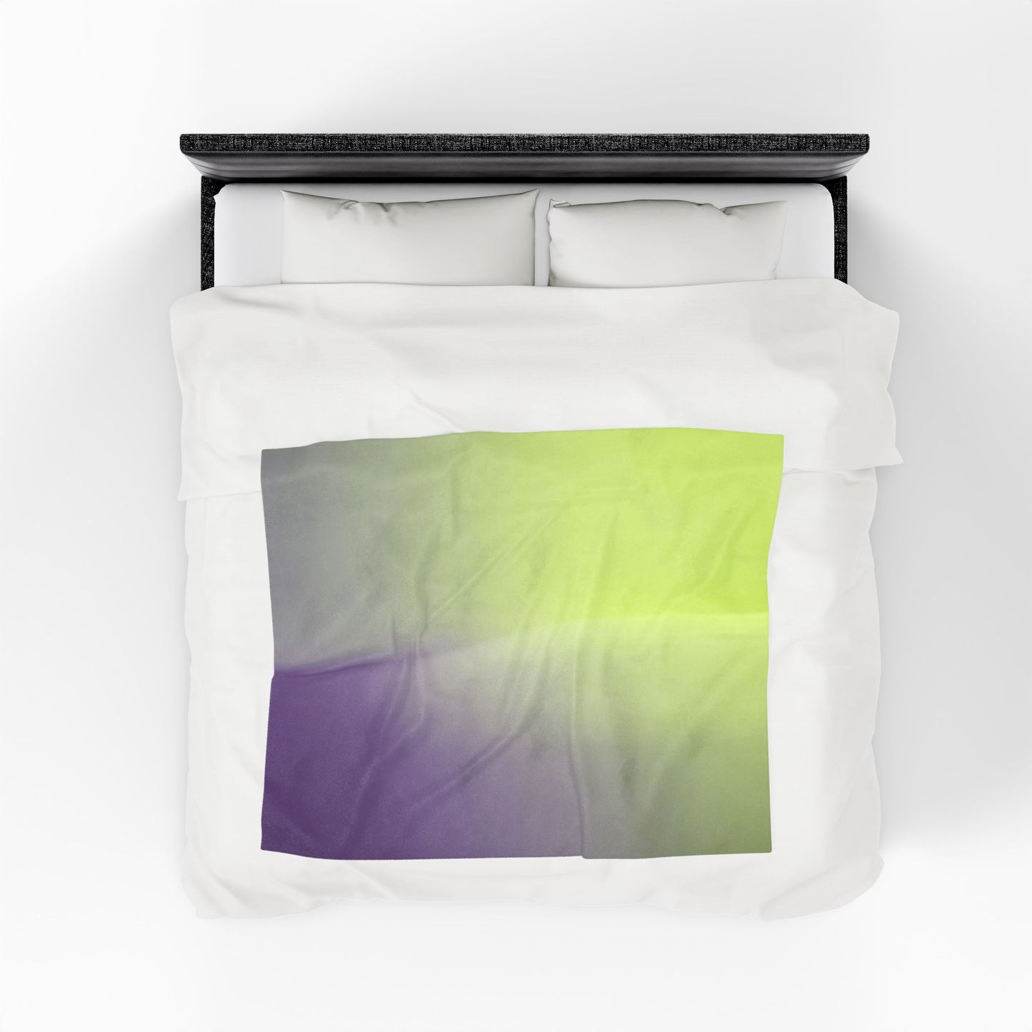 Purple Golden Fade Velveteen Plush Blanket, 50" x 60"