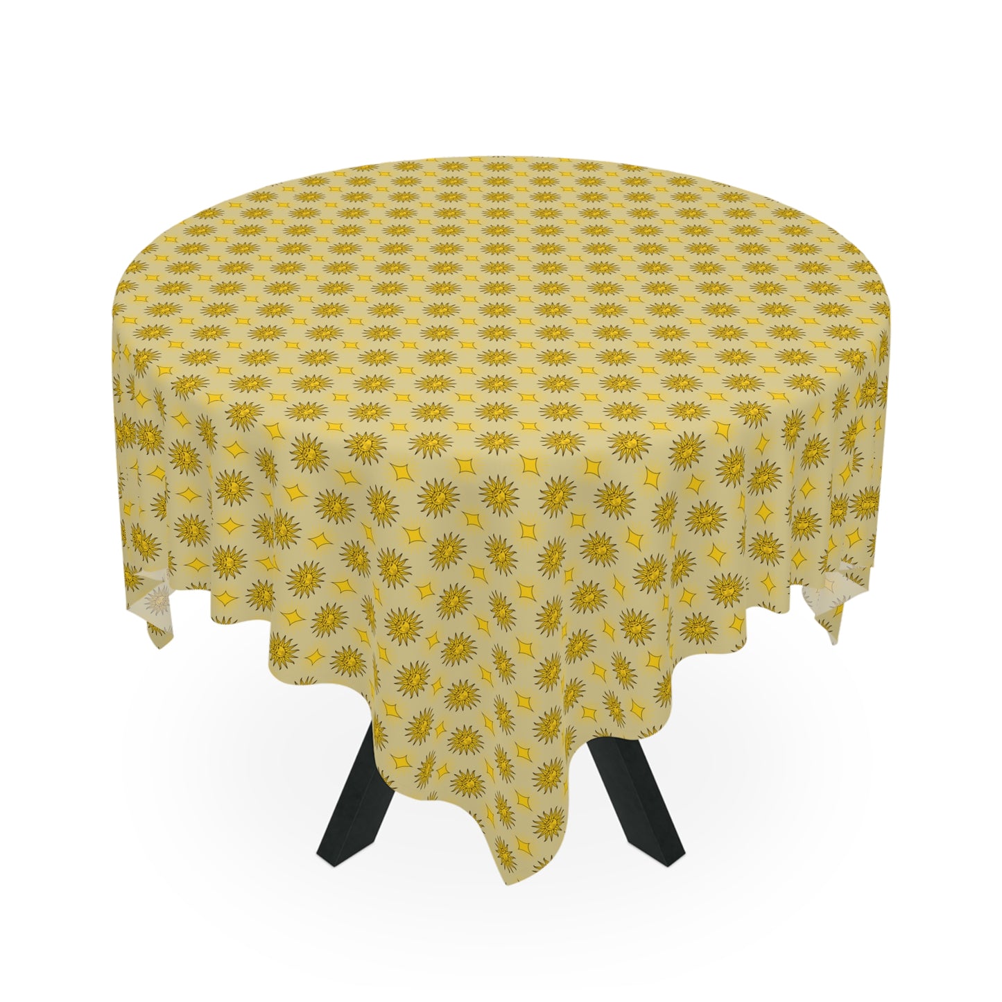 Lemongrass Star-crossed Bodies Tablecloth, 55" x 55"