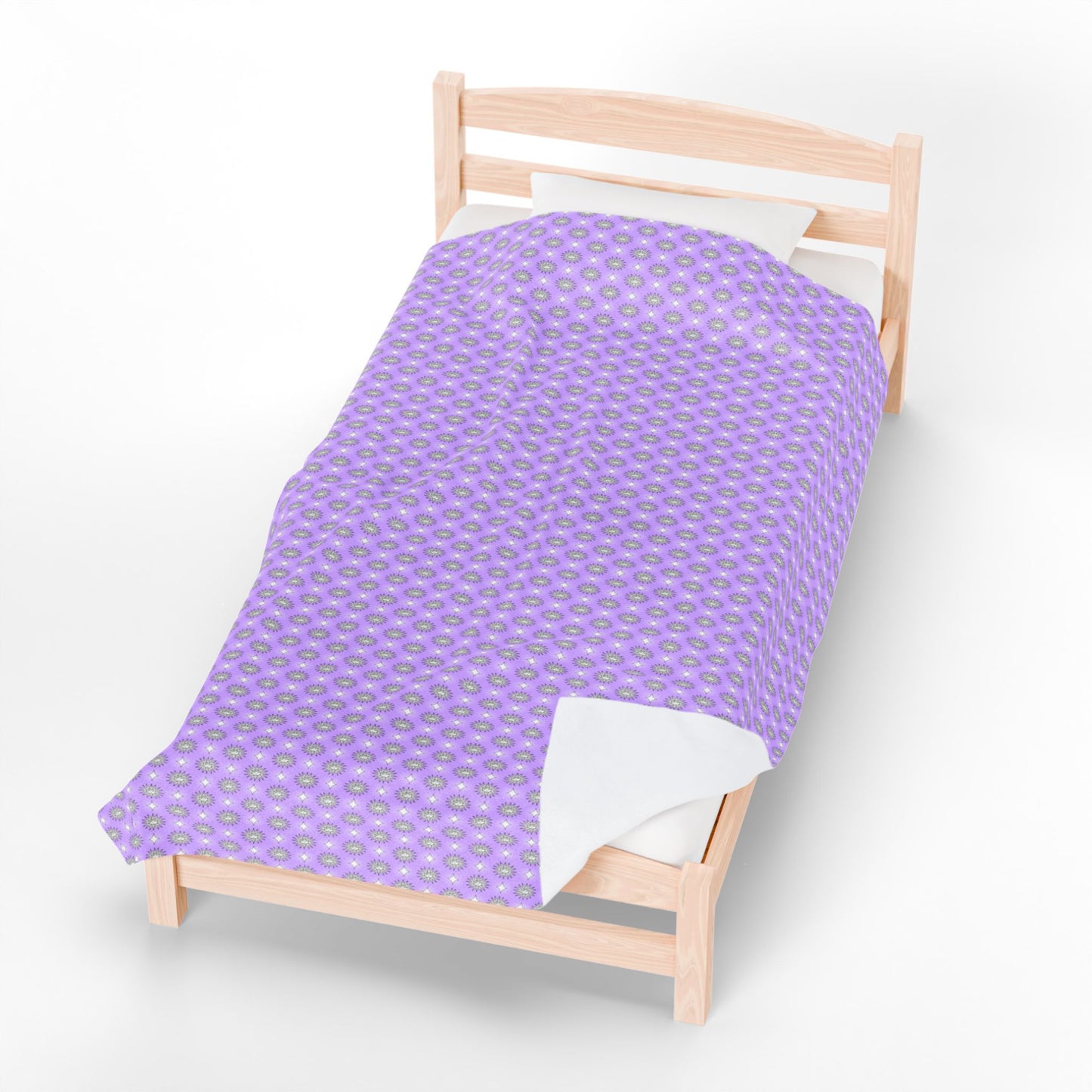 Lavender Star-crossed Bodies Velveteen Plush Blanket, 60" x 80"