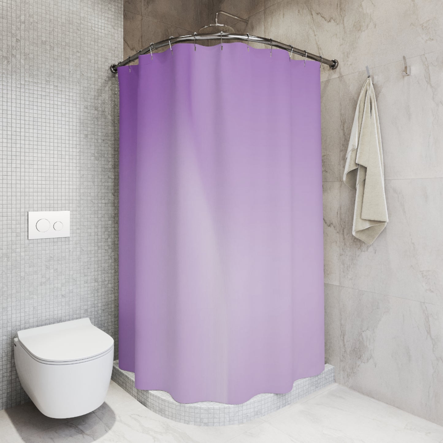 Soft Lavender Fade Shower Curtains, 71" x 74"