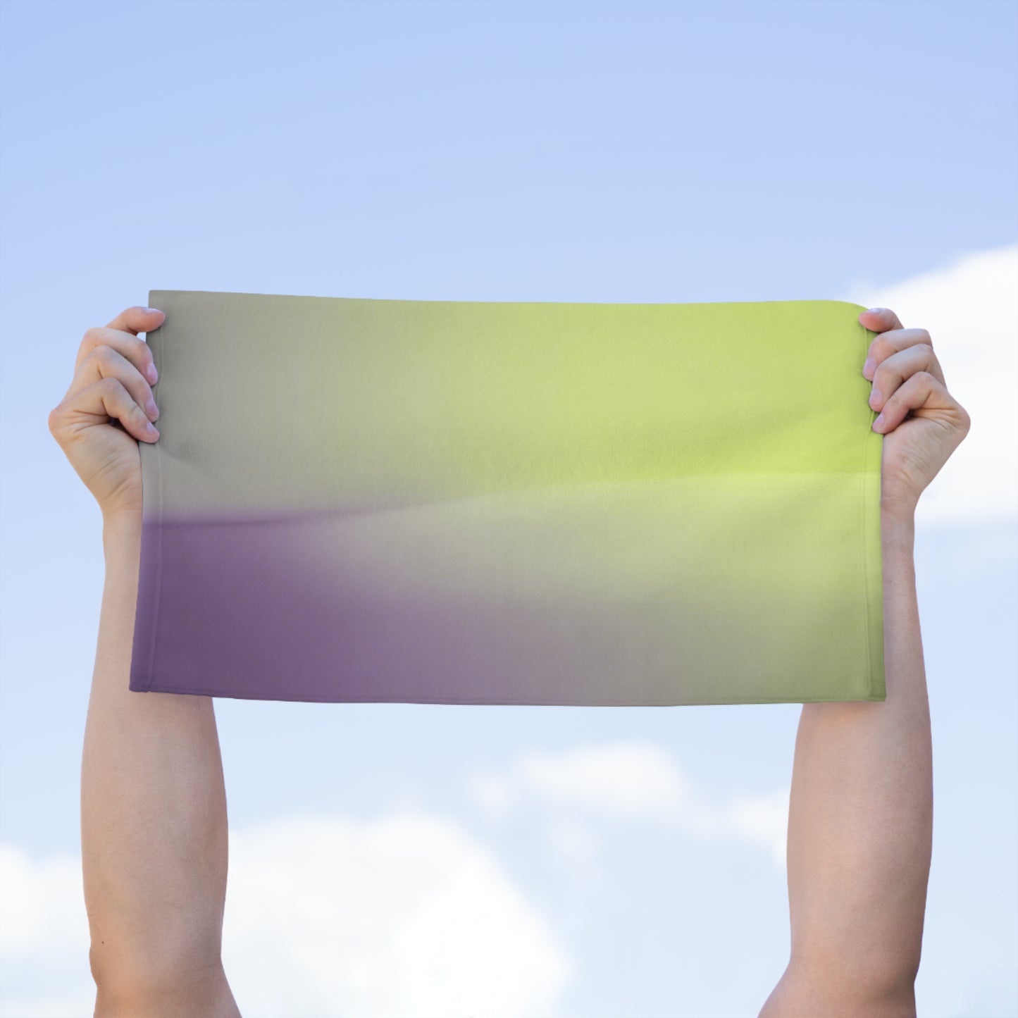 Purple Golden Fade Rally Towel, 11" x 18"