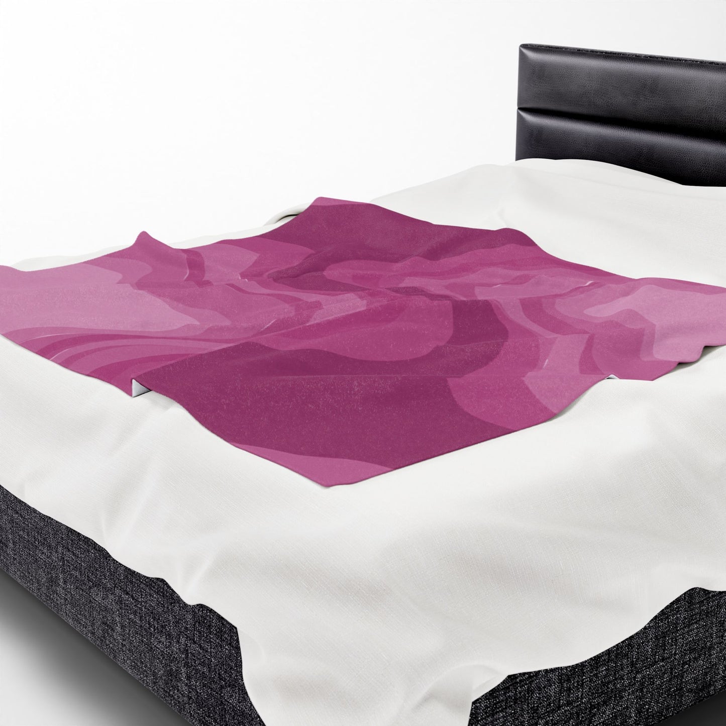 Pinky Mauve Wavey Velveteen Plush Blanket, 50" x 60"