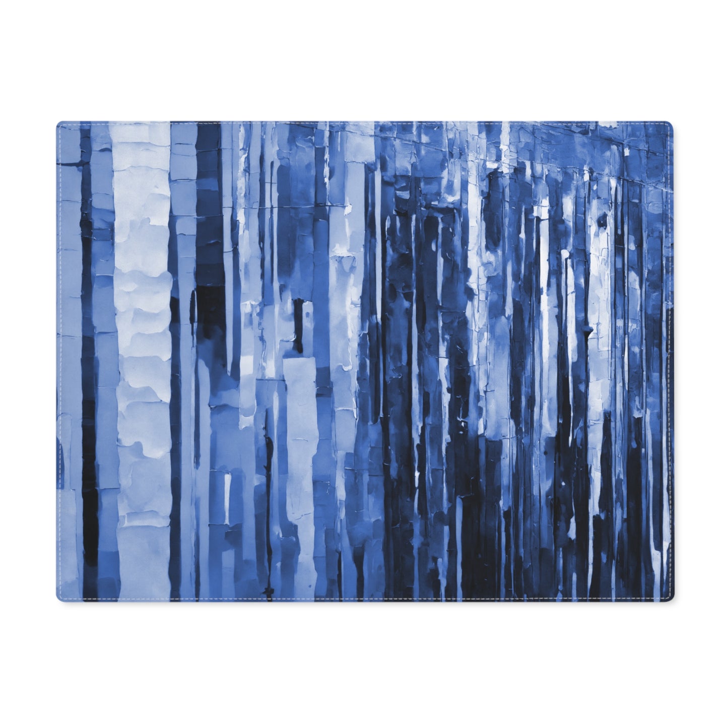 Striped Deep Blue Placemat, 1 pc