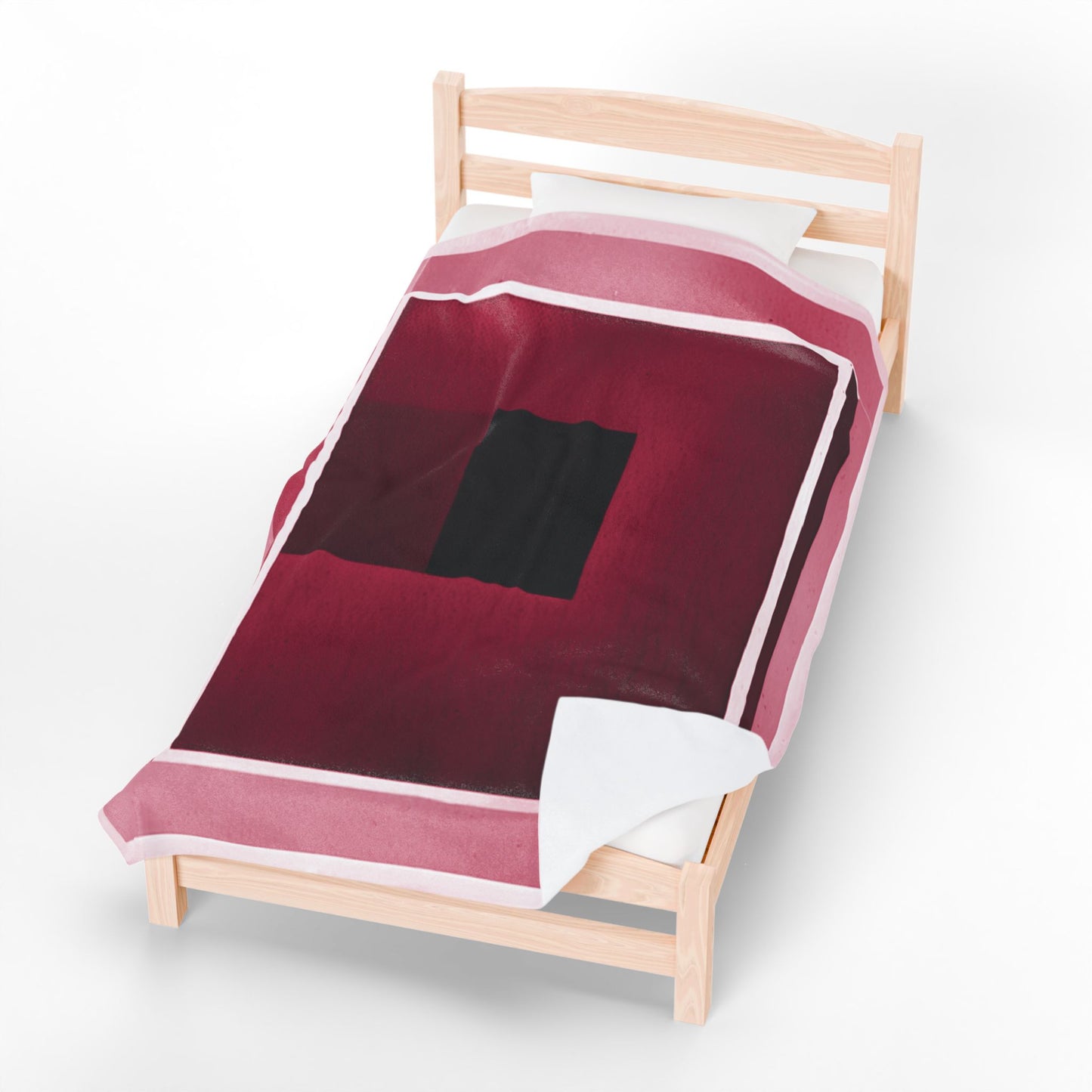 Red Shadow Velveteen Plush Blanket, 60" x 80"