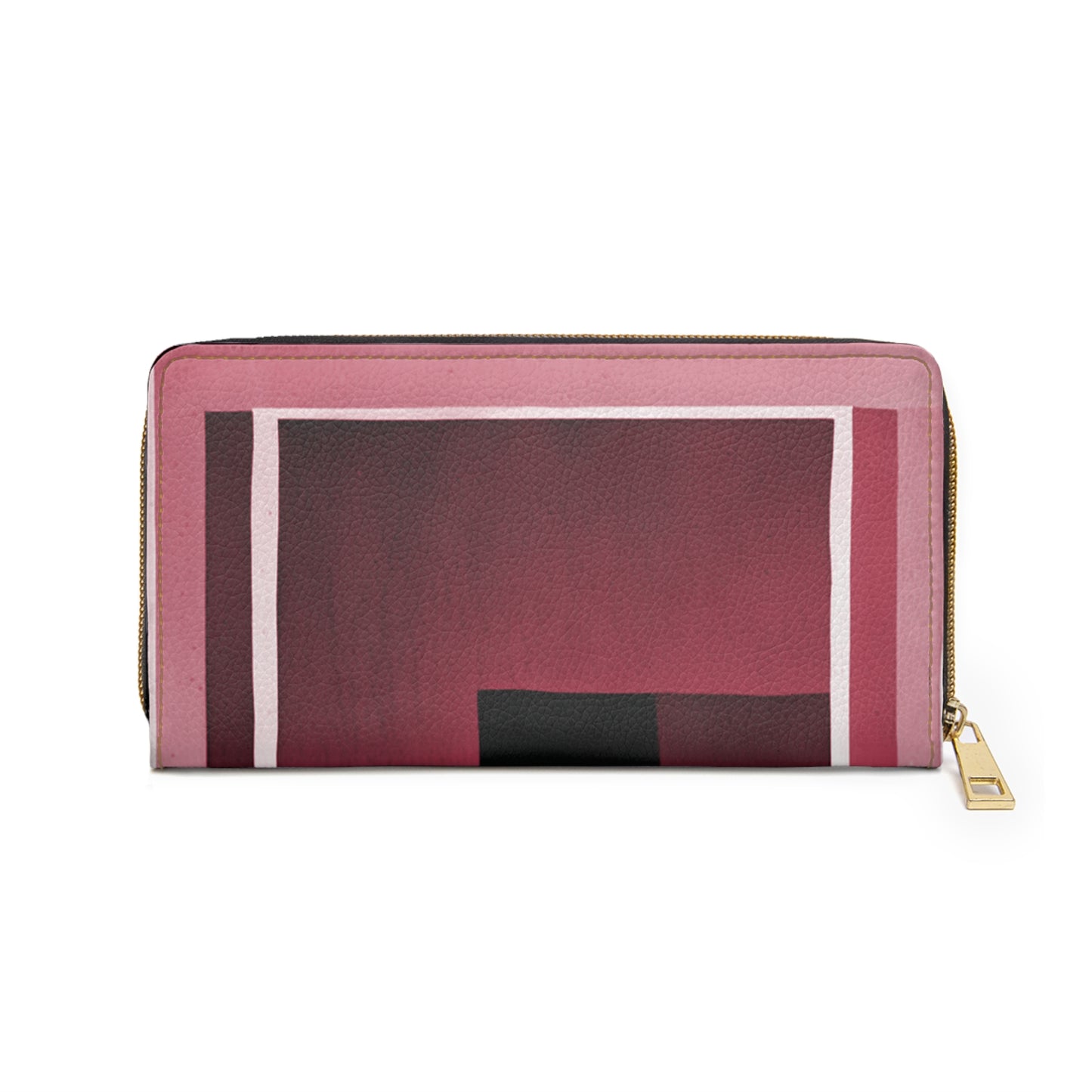 Red Shadow Elegant Abstract Zipper Wallet - Stylish & Functional Accessory for Everyday Use