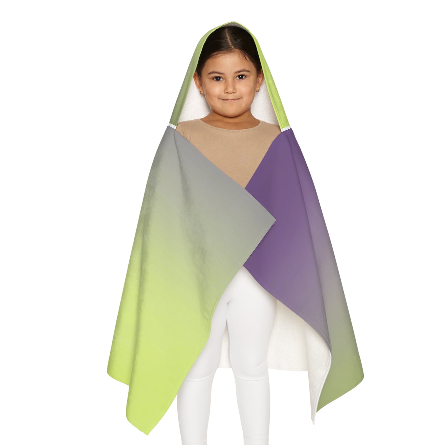 Purple Golden Fade Youth Hooded Towel, 24" x 48"
