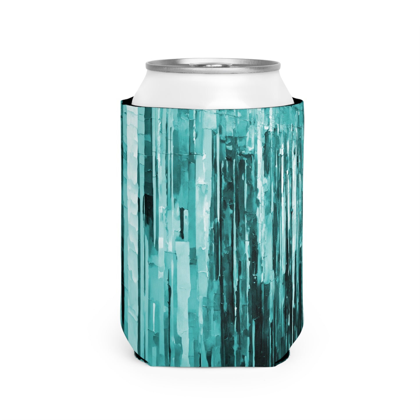 Striped Mint Pastel 12 oz Can Cooler Sleeve