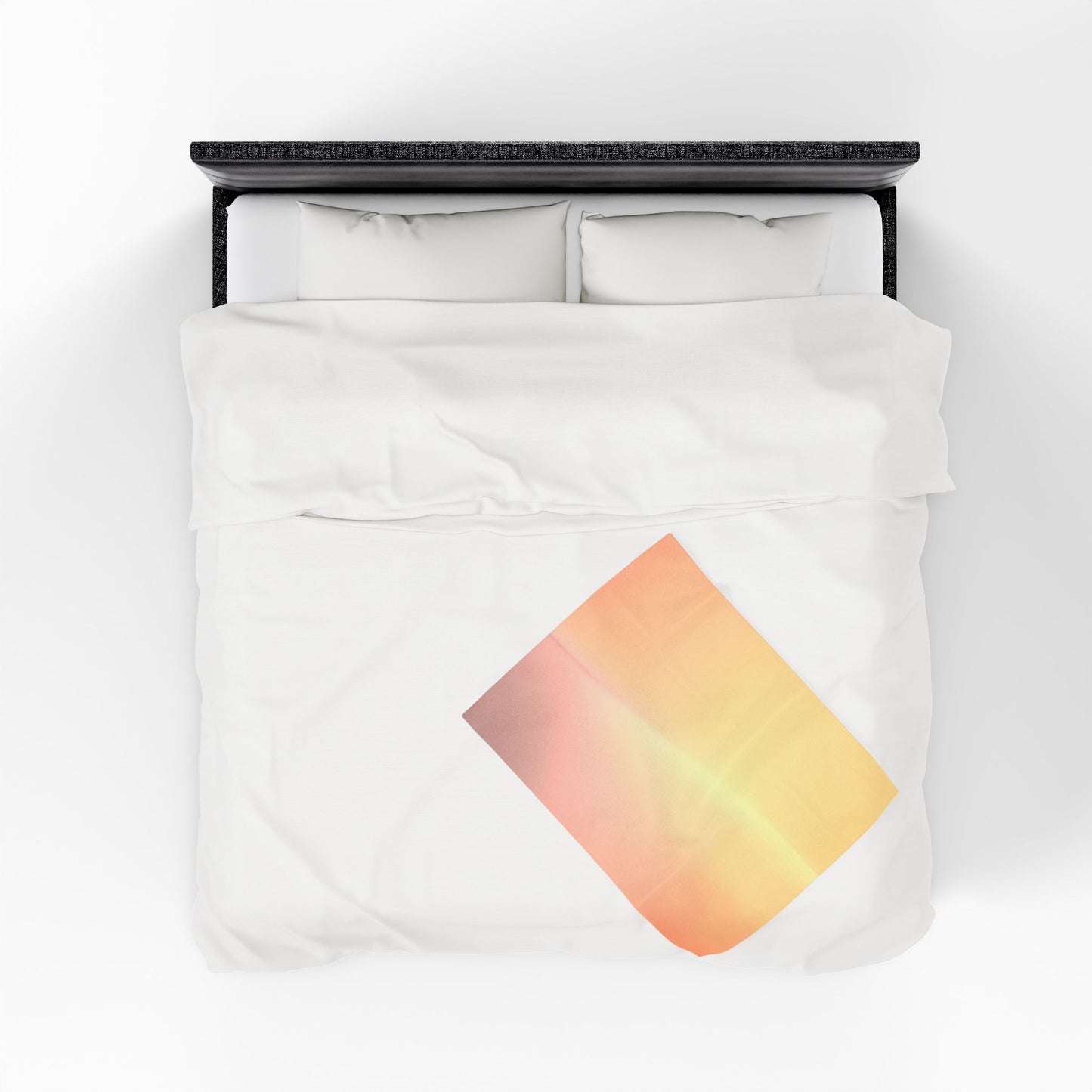 Hot Peach Fade Velveteen Plush Blanket, 30" x 40"