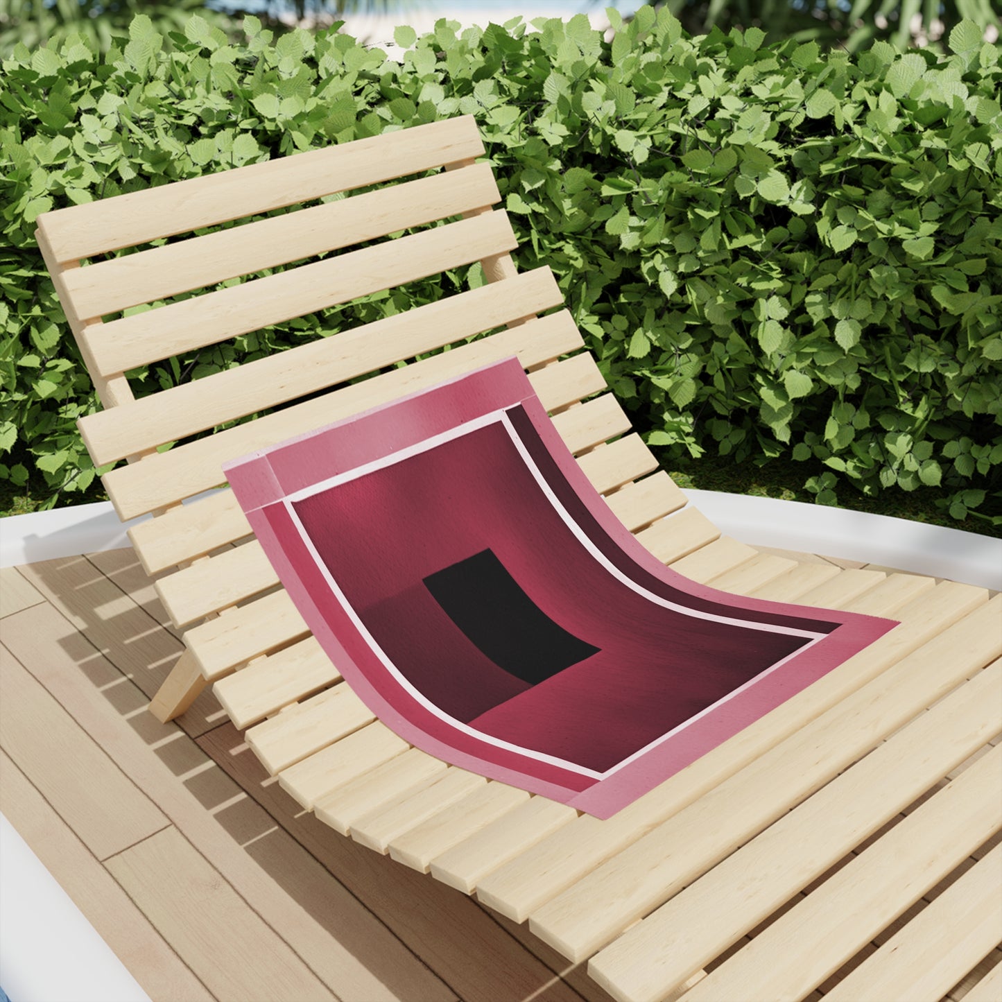 Red Shadow Beach Towel, 18" x 27"