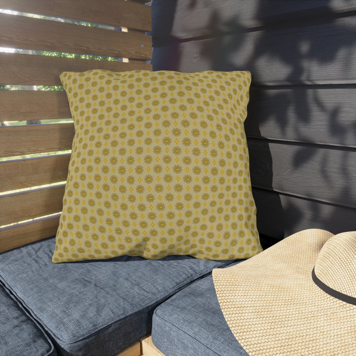 Lemongrass Star-crossed Bodies 20" x 20" Outdoor Pillow