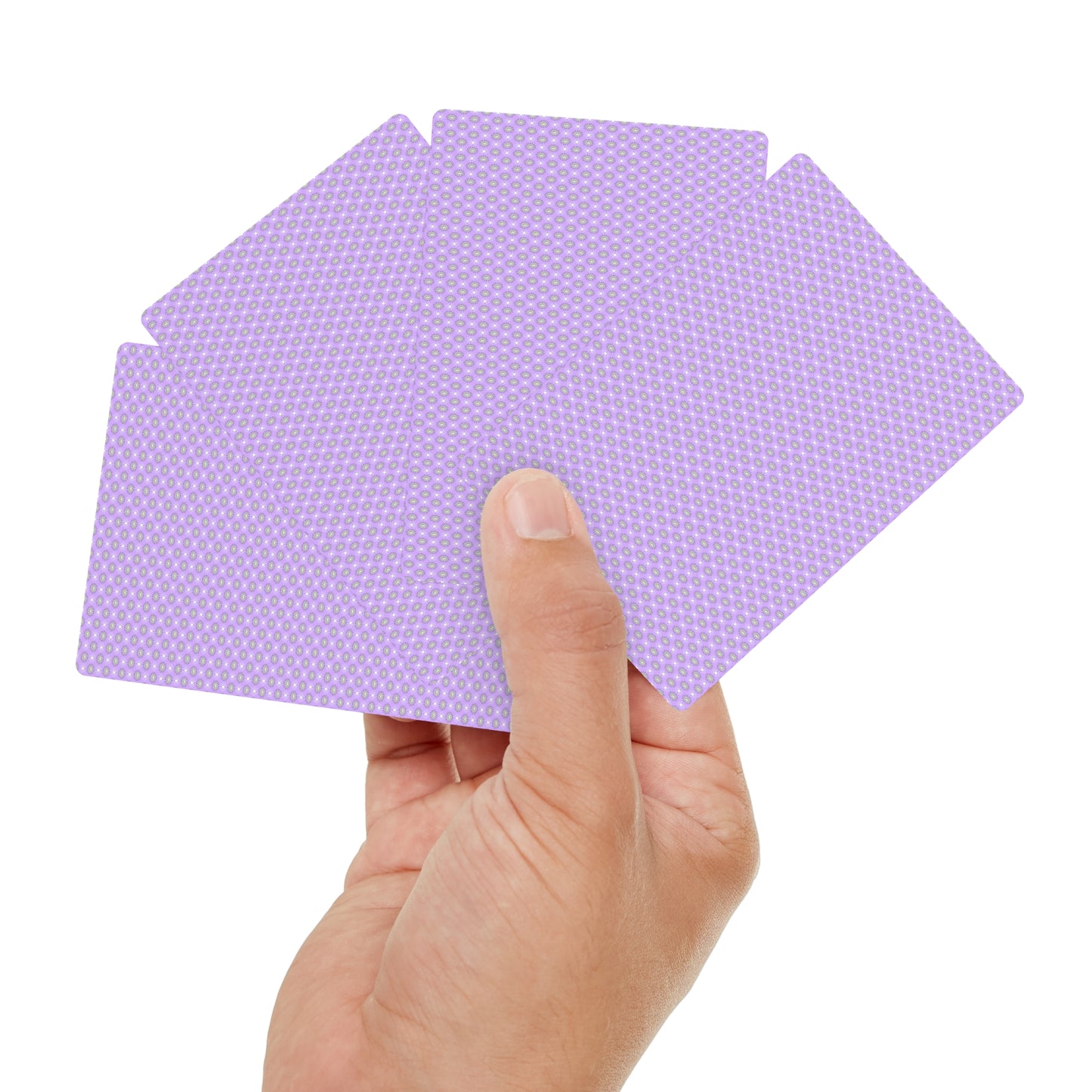 Lavender Star-crossed Bodies Poker Cards